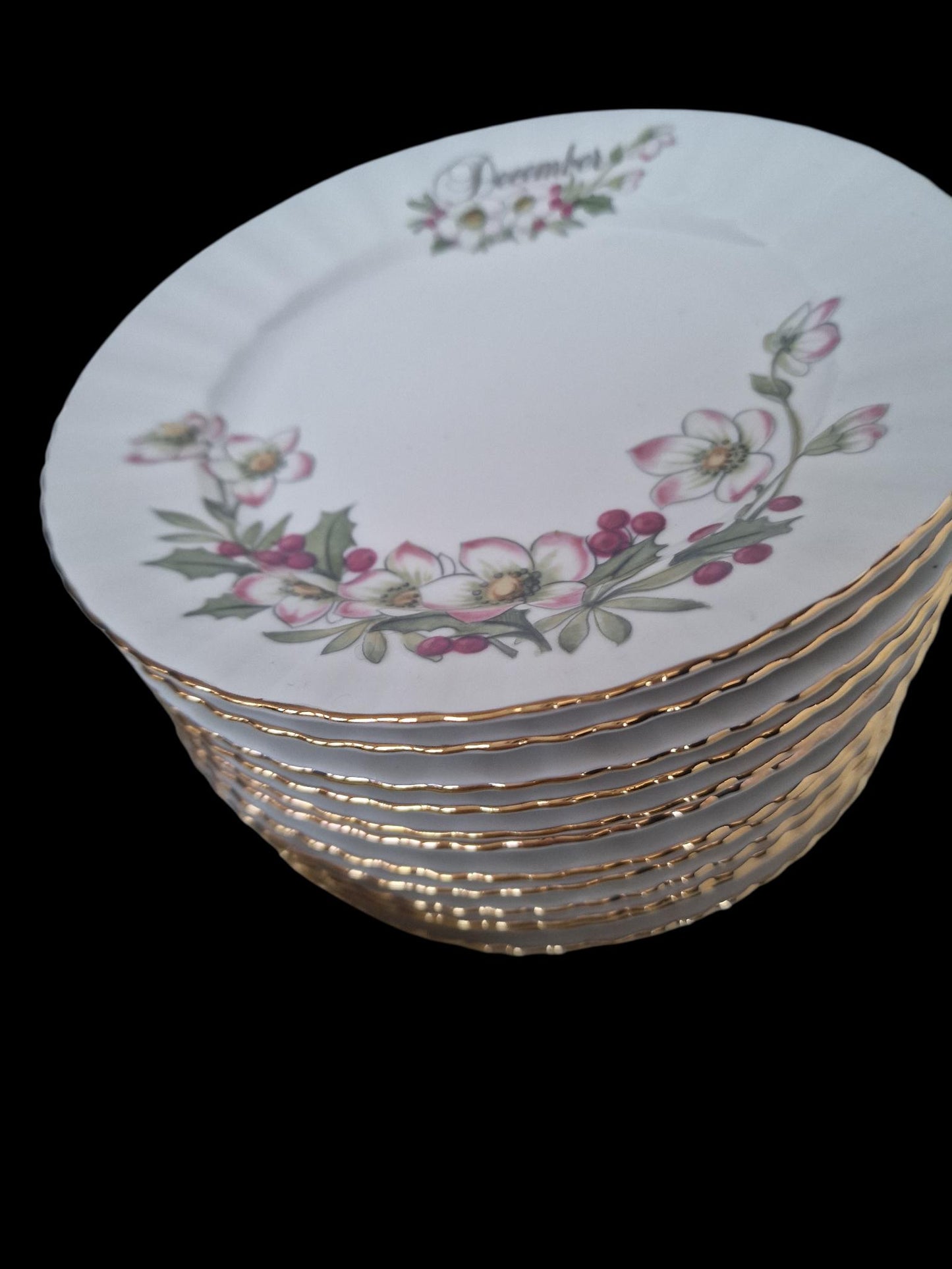 Seltmann Weiden 12 months Porcelain Breakfast Set – Floral Calendar China, W. Germany
