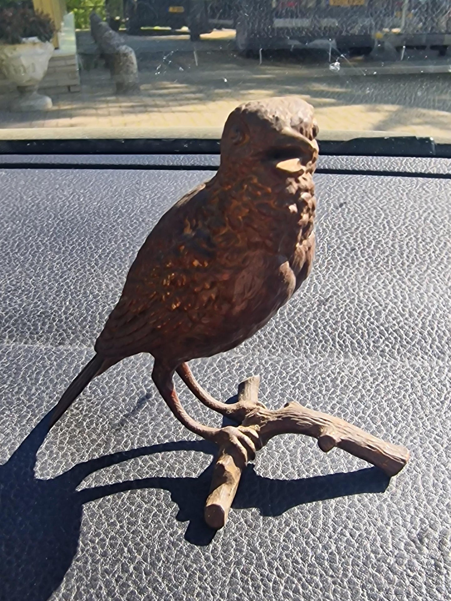 Vienna Bronze Bird on Branch Austria circa 1900 Cold Painted Bronze, antique austrian figurine