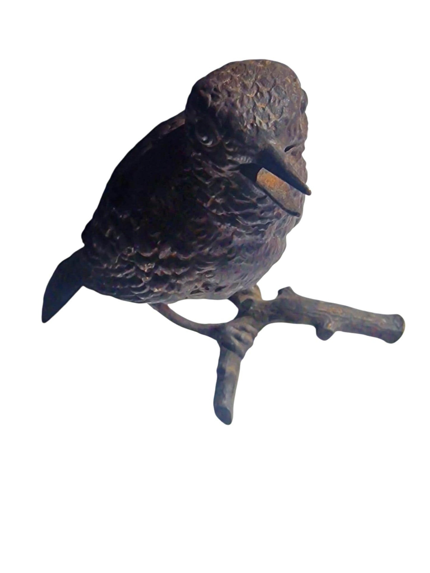 Vienna Bronze Bird on Branch Austria circa 1900 Cold Painted Bronze, antique austrian figurine