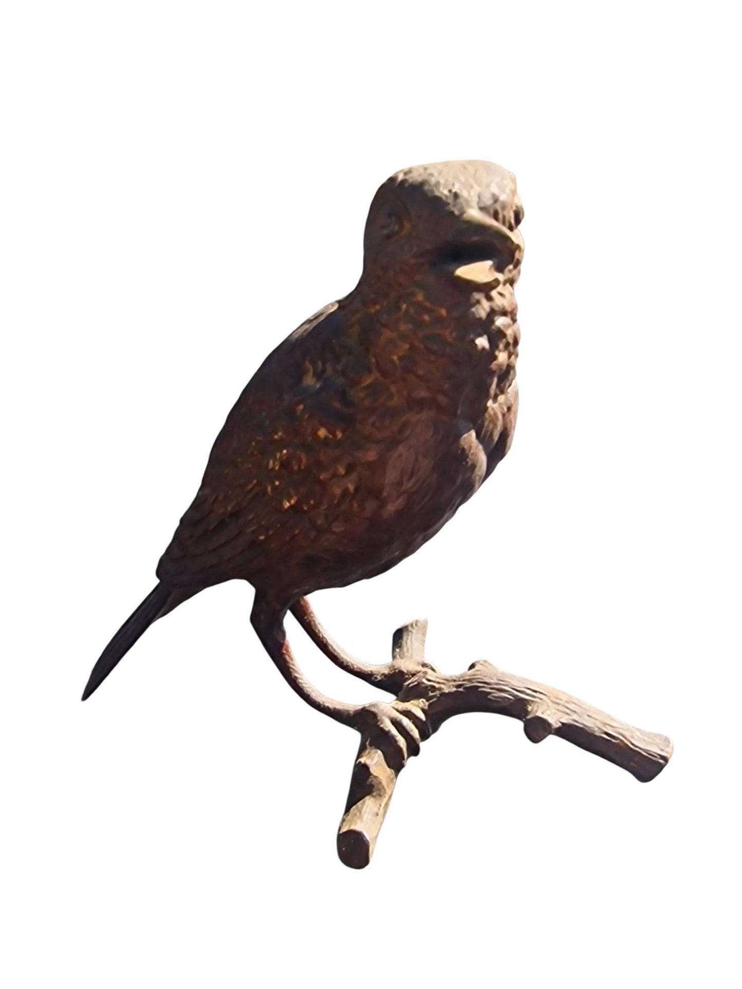 Vienna Bronze Bird on Branch Austria circa 1900 Cold Painted Bronze, antique austrian figurine
