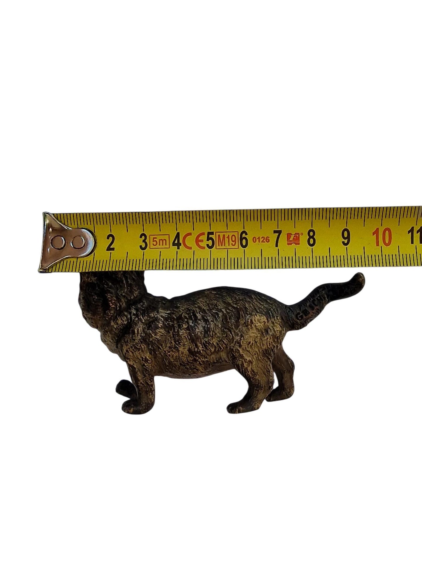 Vienna Bronze Cat Austria circa 1900 Cold Painted Bronze, antique austrian figurine