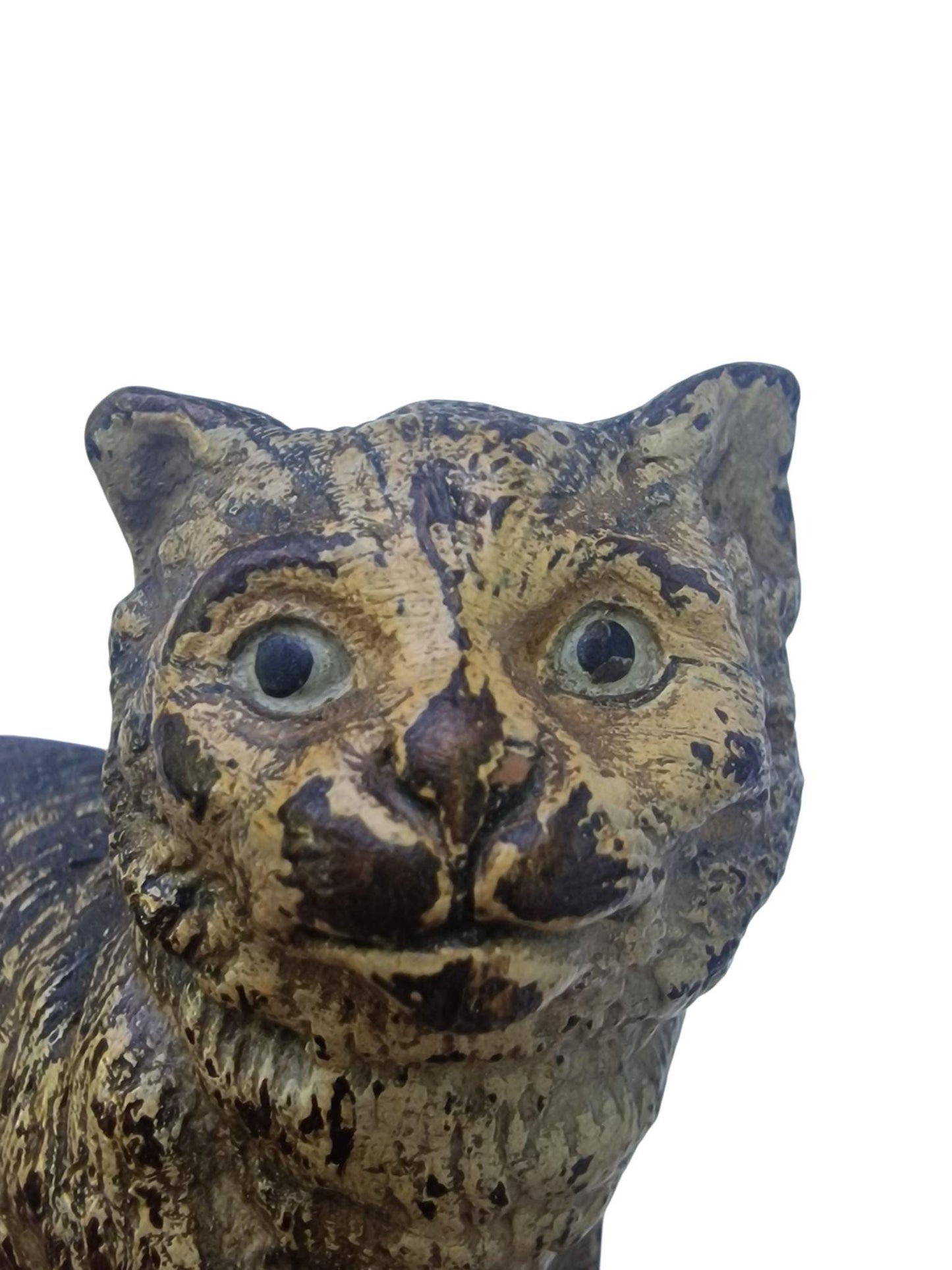 Vienna Bronze Cat Austria circa 1900 Cold Painted Bronze, antique austrian figurine