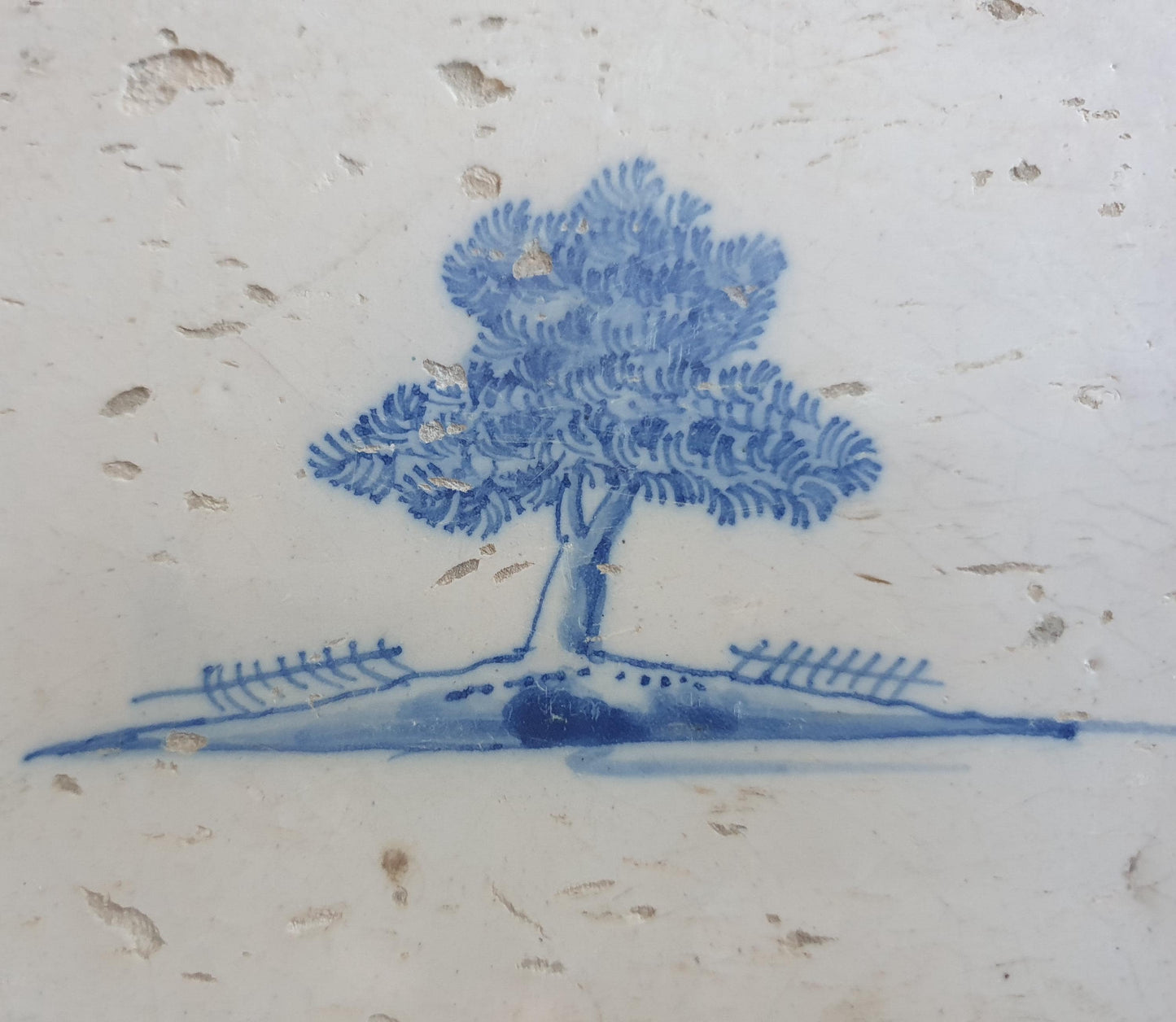 Dutch Delft Blue Tile,  Tree, 17th century, antique collectable and backsplash fireplace kitchen tiles