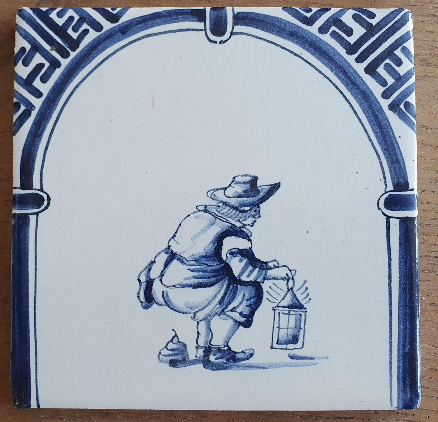 Dutch Delft Blue Tile, kakker, 20th century, antique collectable and backsplash fireplace kitchen tiles