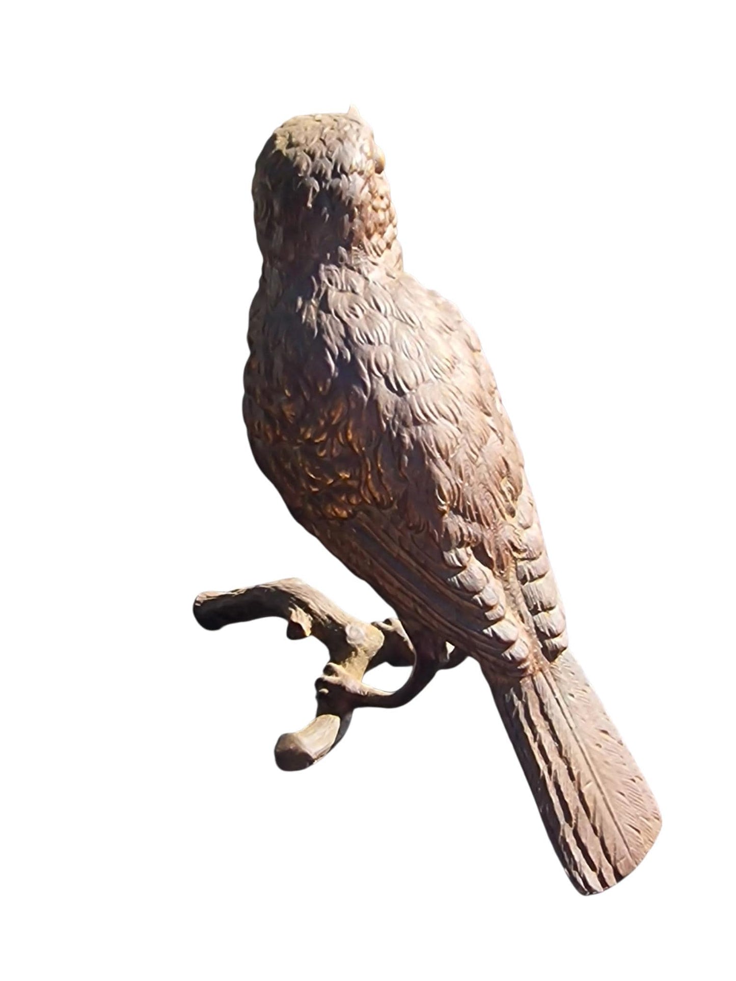 Vienna Bronze Bird on Branch Austria circa 1900 Cold Painted Bronze, antique austrian figurine