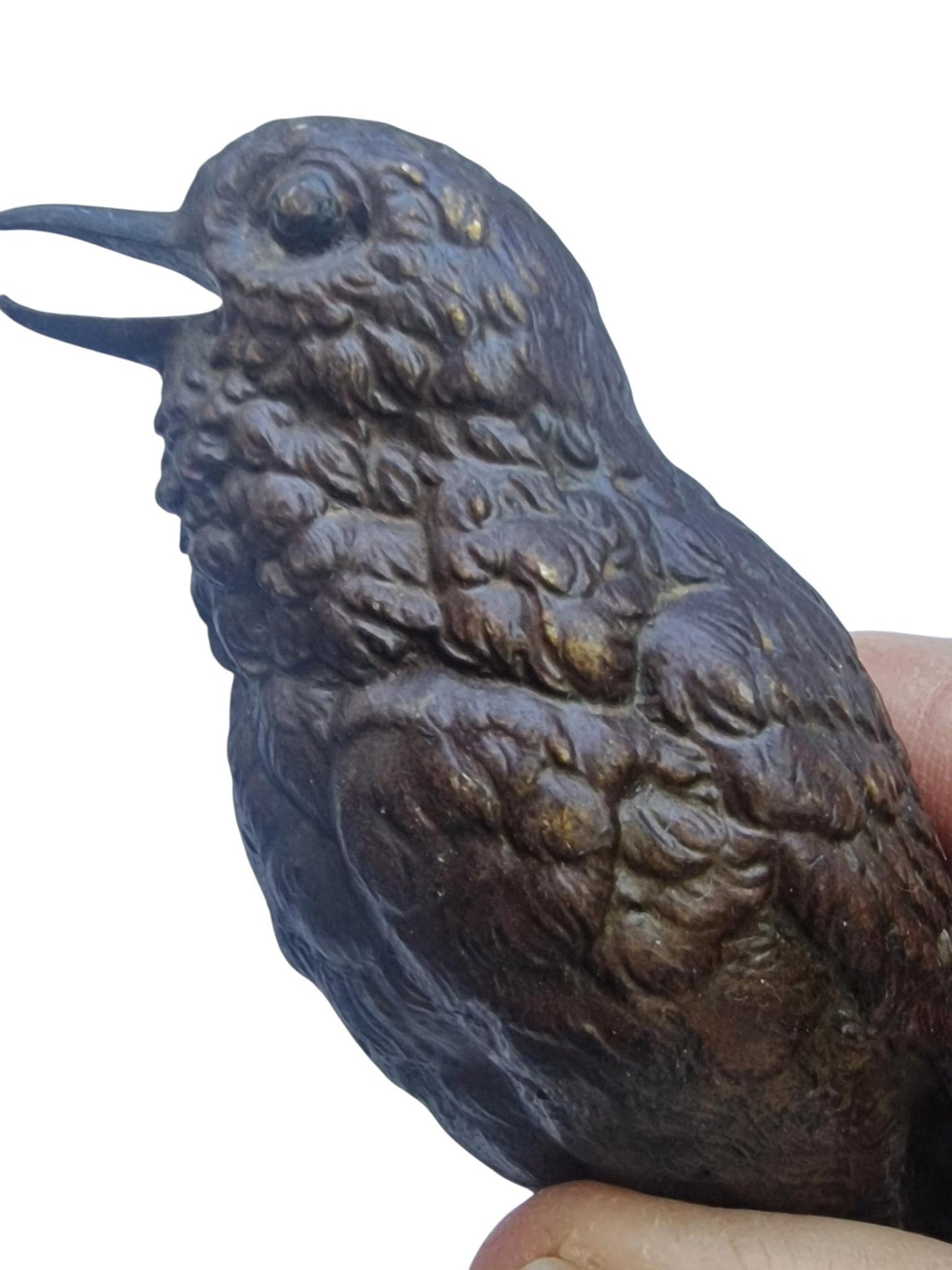 Vienna Bronze Bird on Branch Austria circa 1900 Cold Painted Bronze, antique austrian figurine