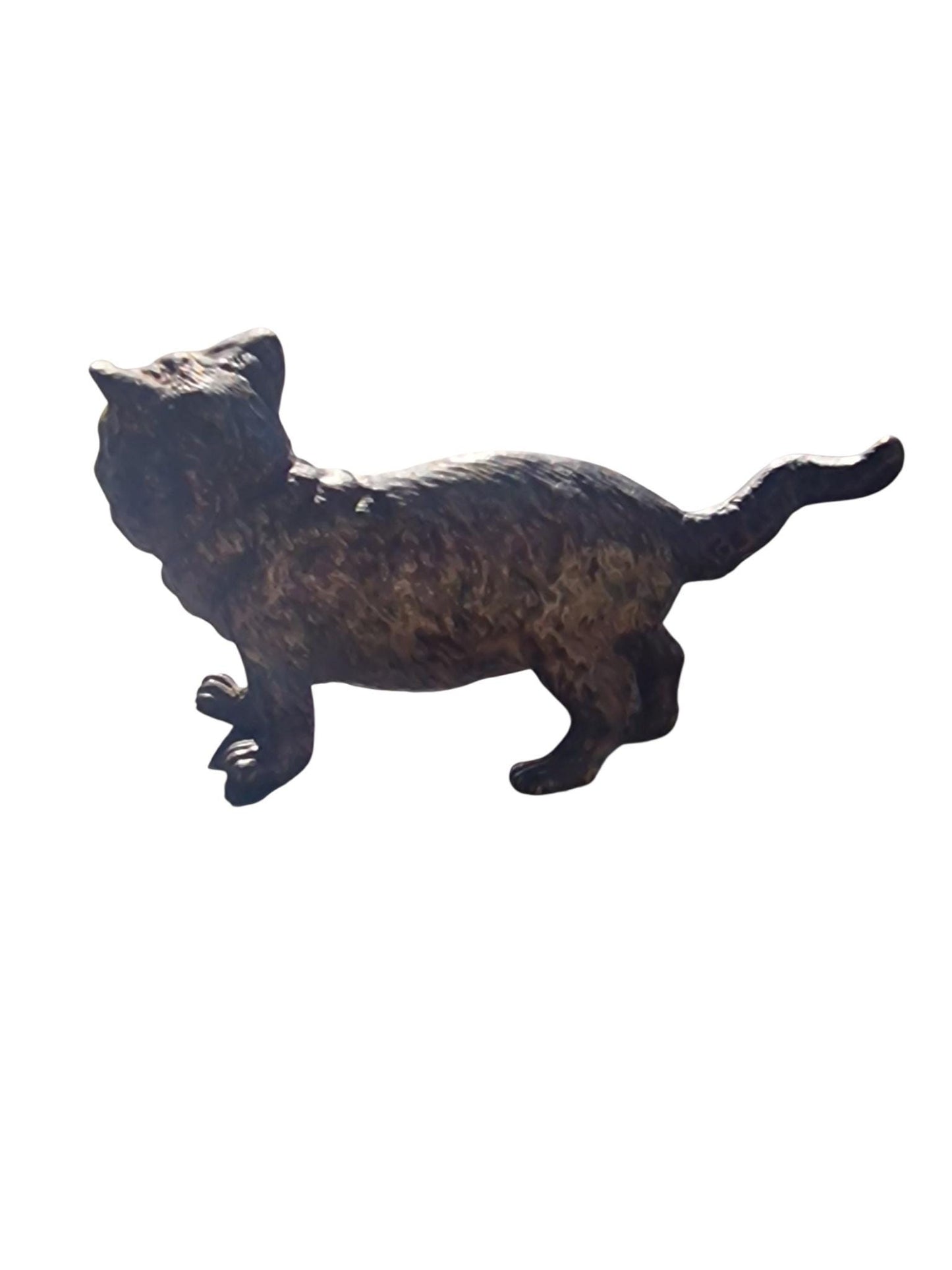 Vienna Bronze Cat Austria circa 1900 Cold Painted Bronze, antique austrian figurine