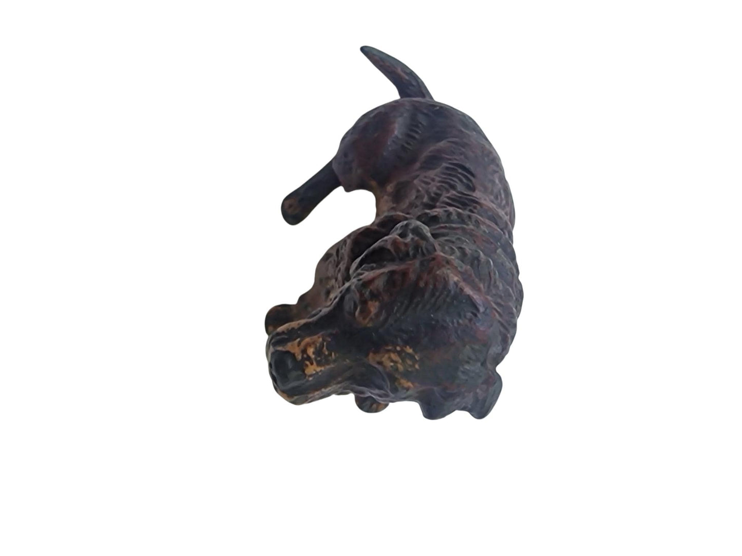 Vienna Bronze loyal Dog Austria circa 1900 Cold Painted Bronze, antique austrian figurine