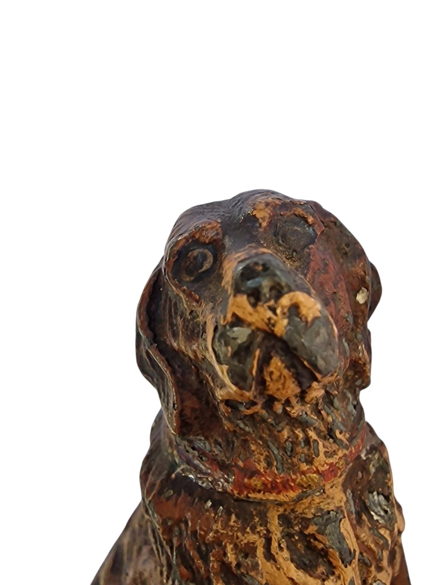 Vienna Bronze loyal Dog Austria circa 1900 Cold Painted Bronze, antique austrian figurine