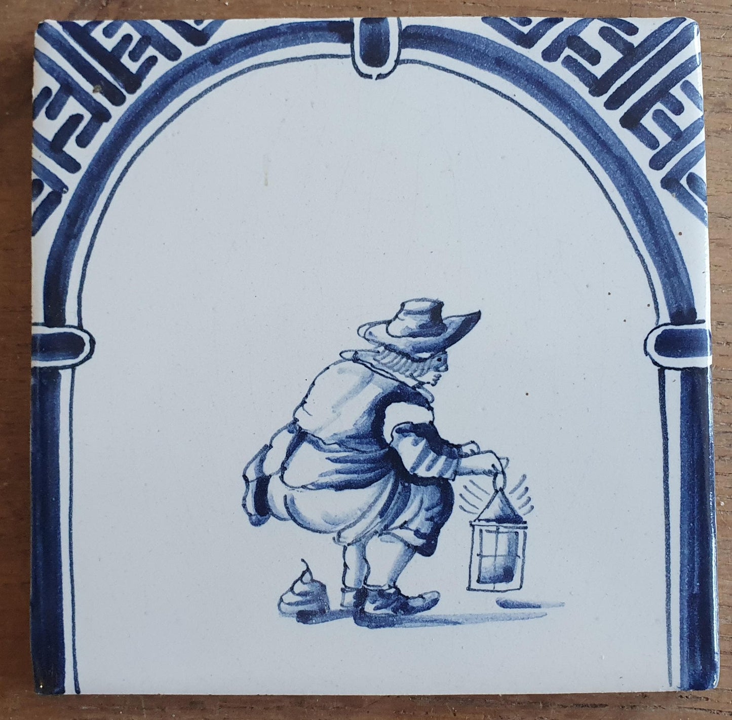 Dutch Delft Blue Tile, kakker, 20th century, antique collectable and backsplash fireplace kitchen tiles