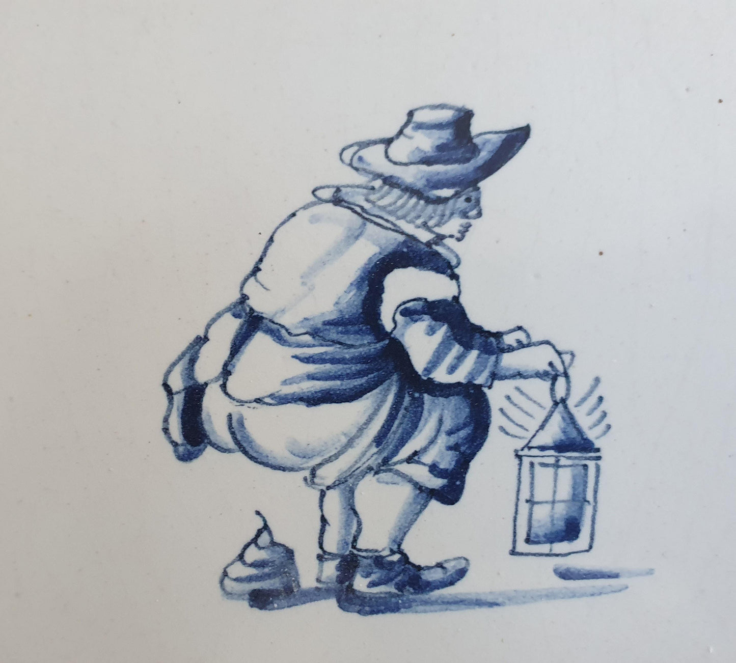 Dutch Delft Blue Tile, kakker, 20th century, antique collectable and backsplash fireplace kitchen tiles