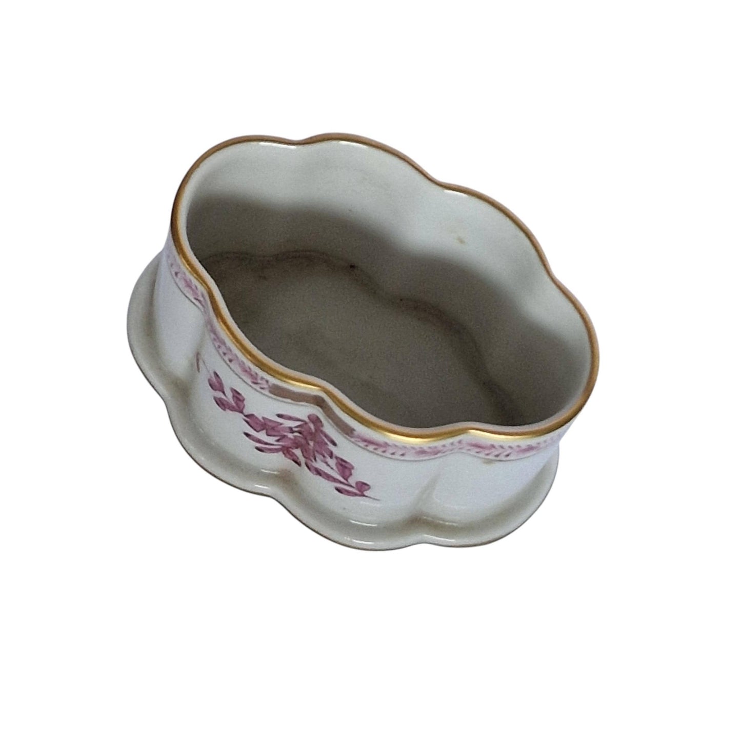 Herend Apponyi Red Floral Design toothpick holder