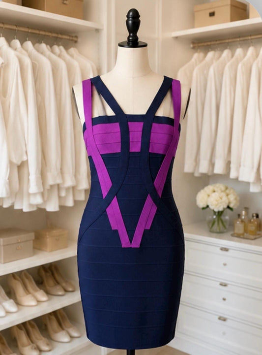 Herve Leger bandage bodycon Dress size L. Iconic couture cocktail Dress
