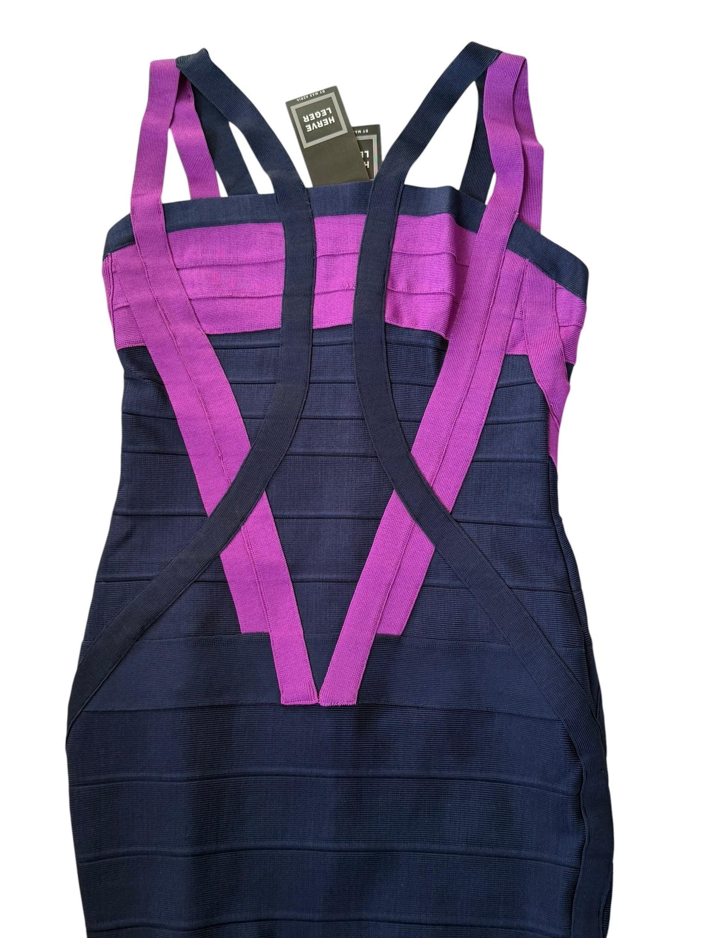 Herve Leger bandage bodycon Dress size L. Iconic couture cocktail Dress