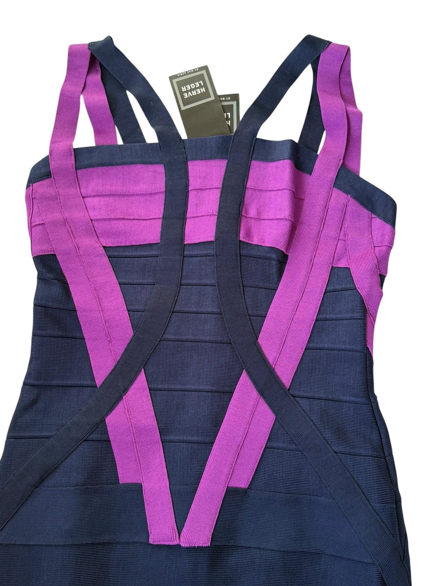 Herve Leger bandage bodycon Dress size L. Iconic couture cocktail Dress