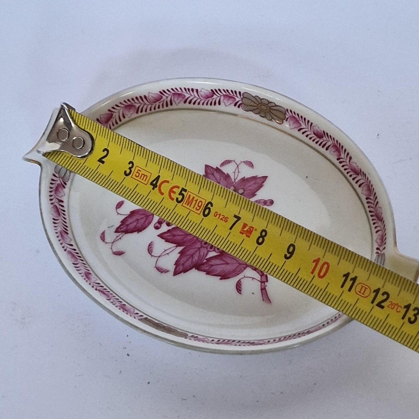 Herend Hungary ashtray ladies Apponyi Red Floral Design