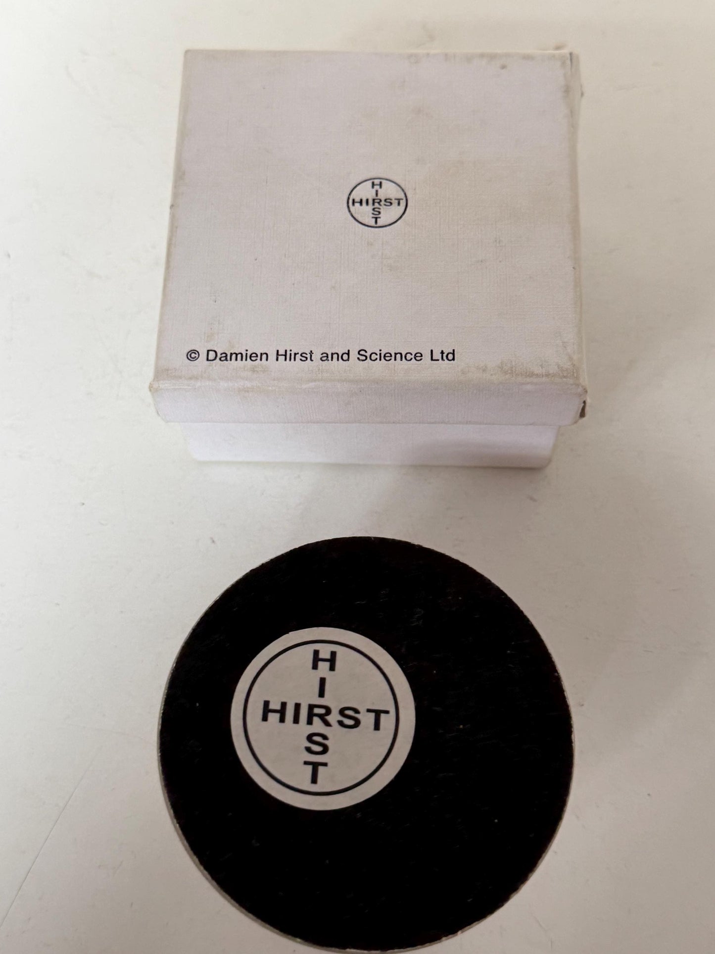 Damien Hirst - the pill - boxed crystal paperweight - design object. Tate, rare, iconic, conversation piece