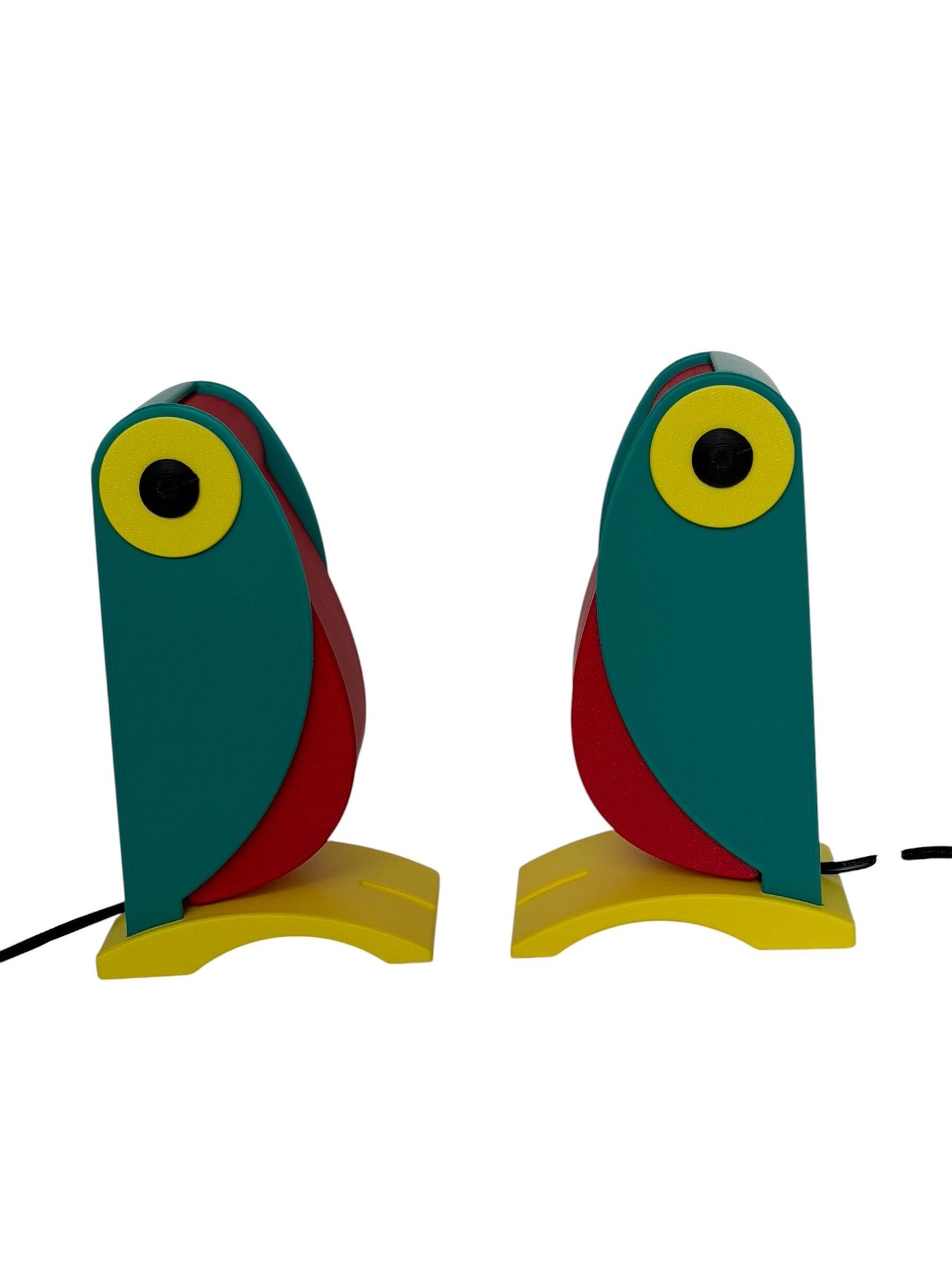 Toucan Desk Lamps, Italy, set of 2 Memphis tablelamp designer bird desklamp tucan toekan table lamp bedside design