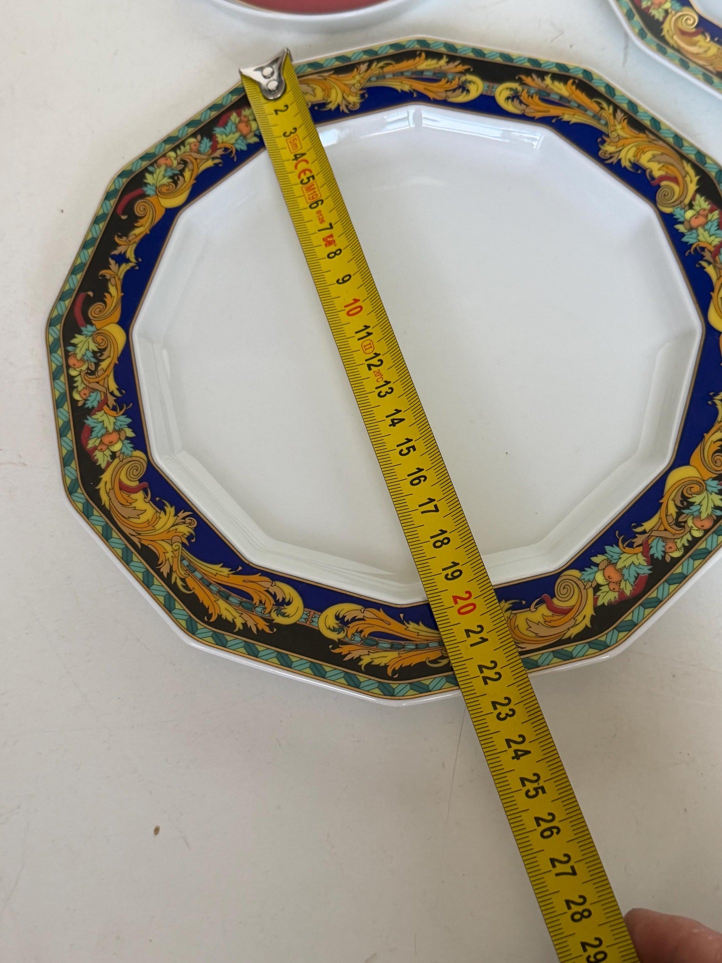 Rosenthal porcelain x versace,   breakfast service for 2, (3 sets available) le roi du soleil tableware