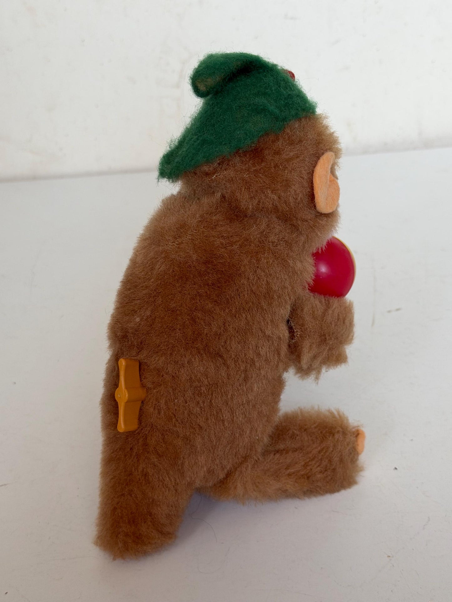 Carl Original mechanical toy Wind-Up Monkey with sambaBalls in Original Box – Mid-Century German Toy ape musician