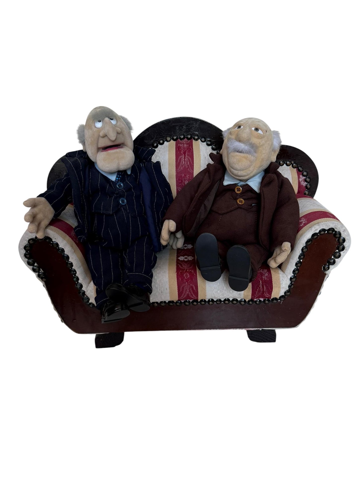 Waldorf and Statler Muppets on a Couch, Retired Collector's once in a lifetime Item! He he he he