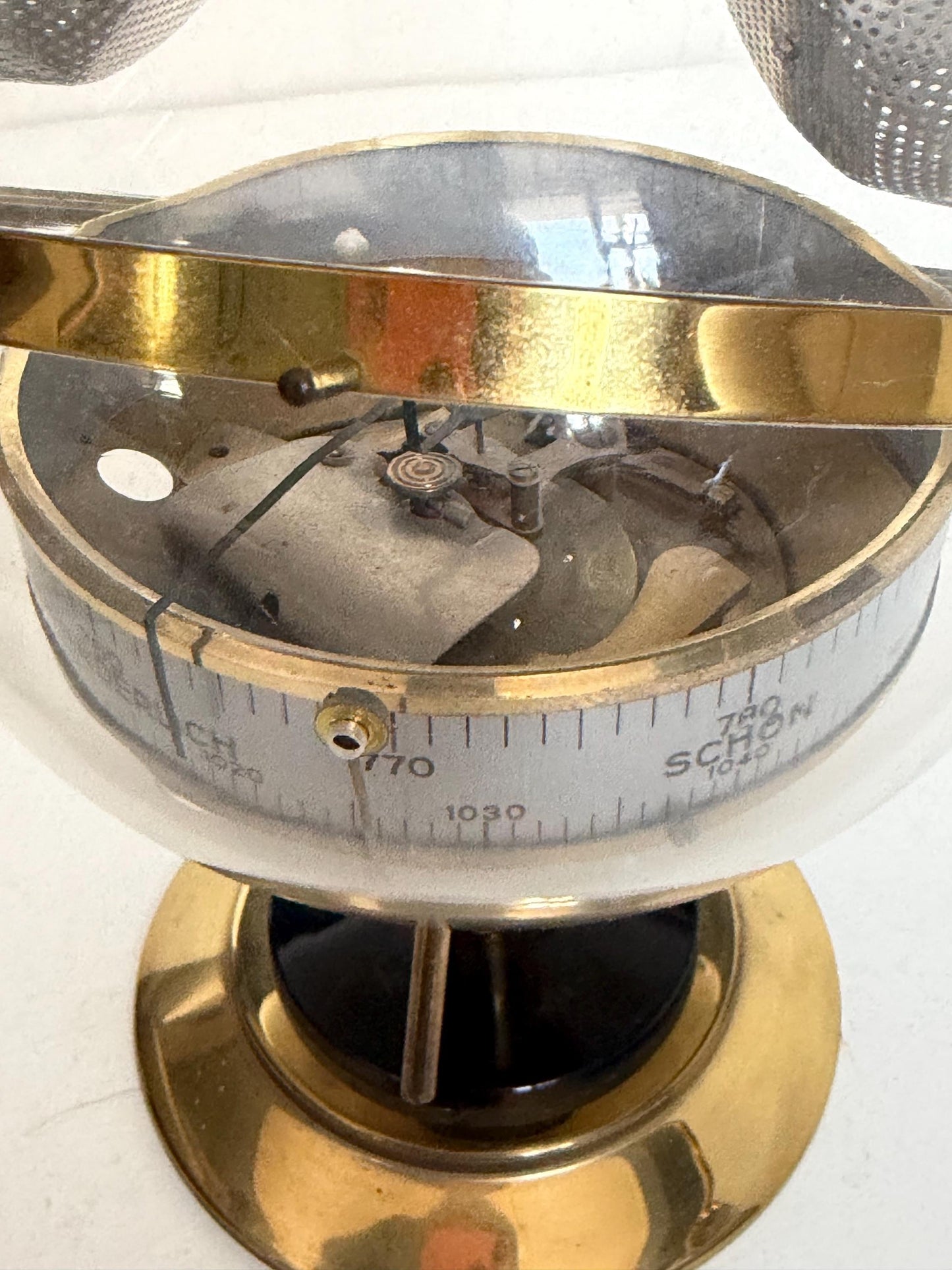 Weather station SPACE AGE SPUTNIK Mid Century German modernism 1950s design Barometer Thermometer Hygrometer design weatherstation