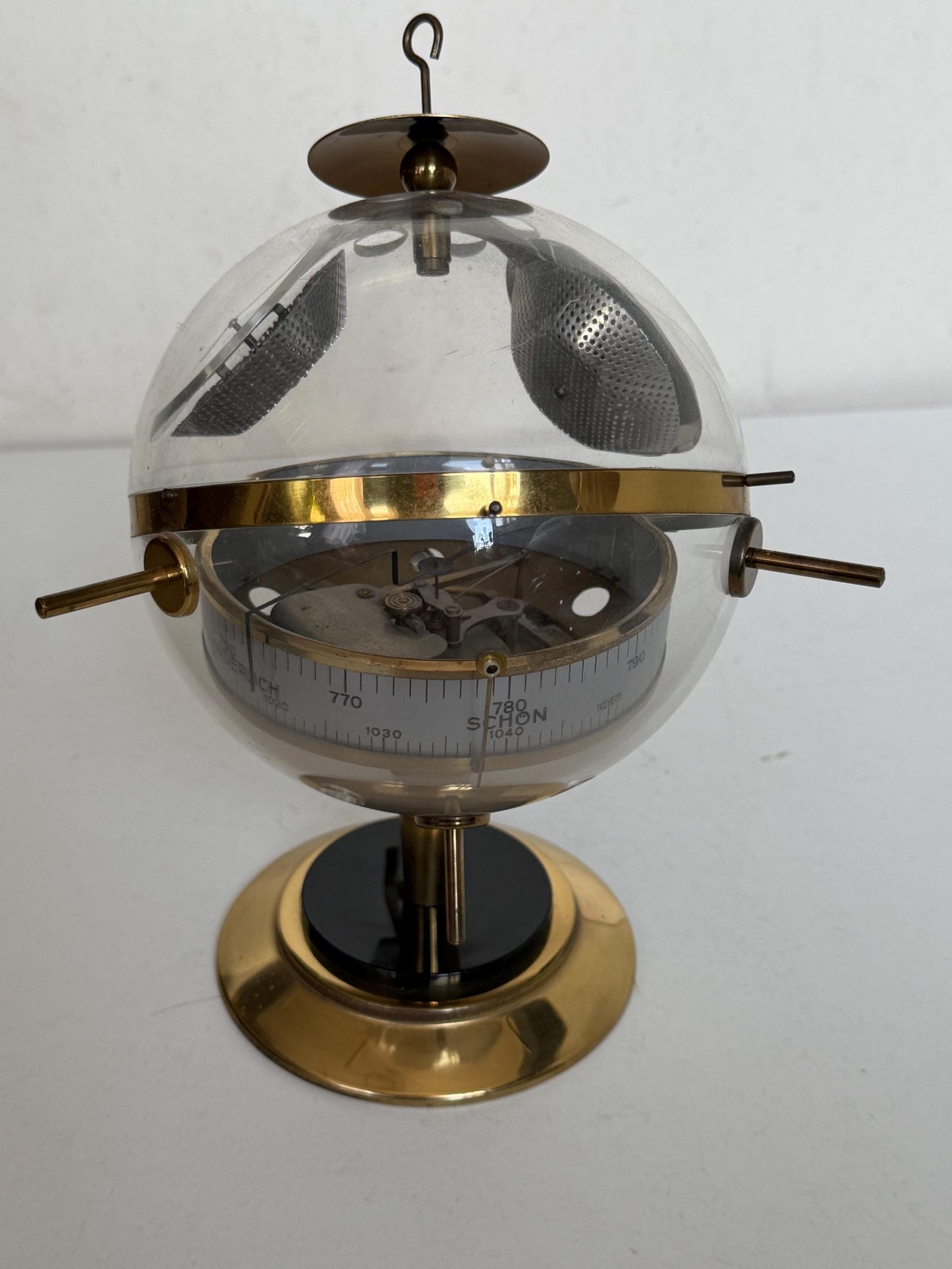 Weather station SPACE AGE SPUTNIK Mid Century German modernism 1950s design Barometer Thermometer Hygrometer design weatherstation