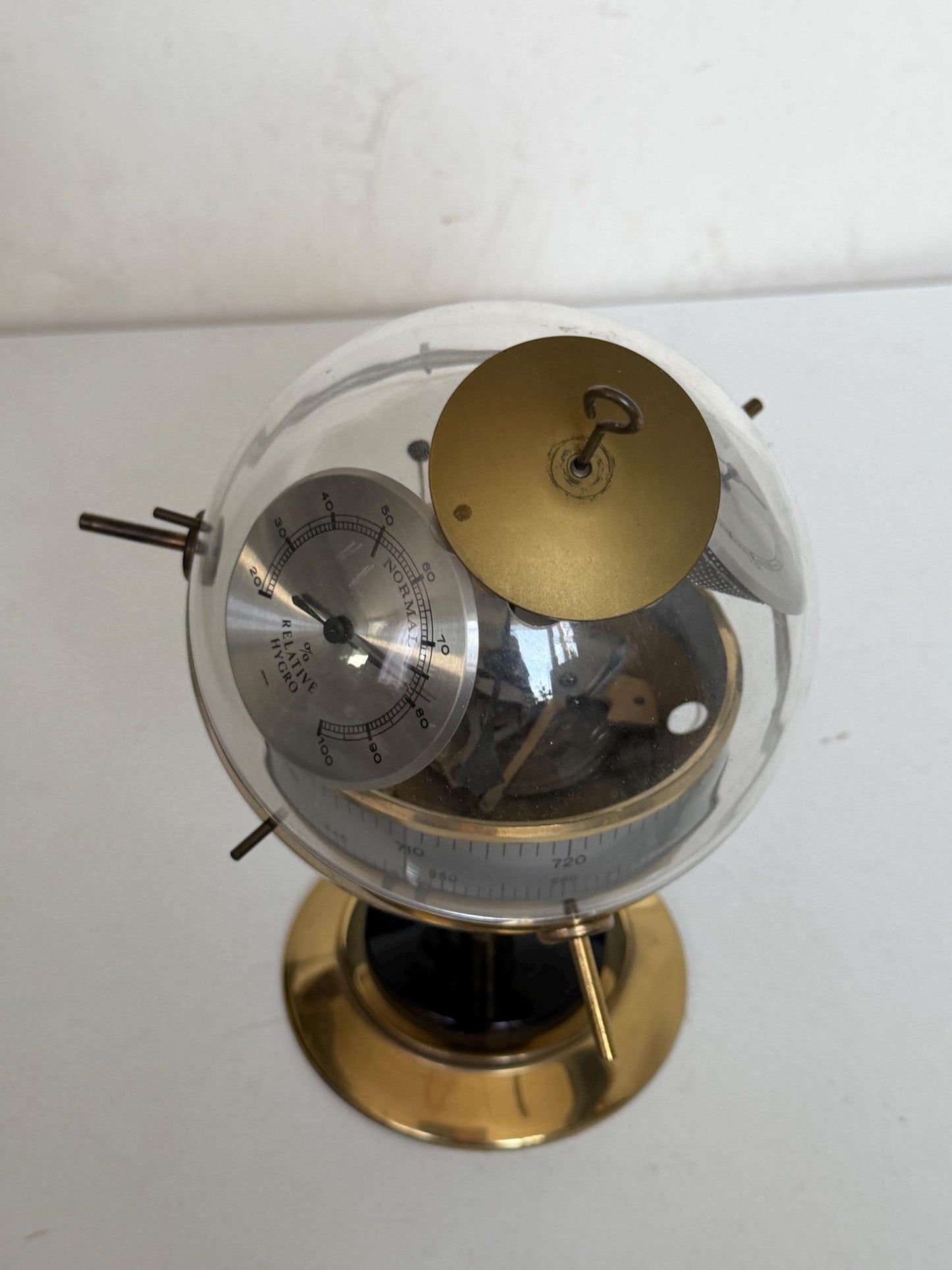 Weather station SPACE AGE SPUTNIK Mid Century German modernism 1950s design Barometer Thermometer Hygrometer design weatherstation