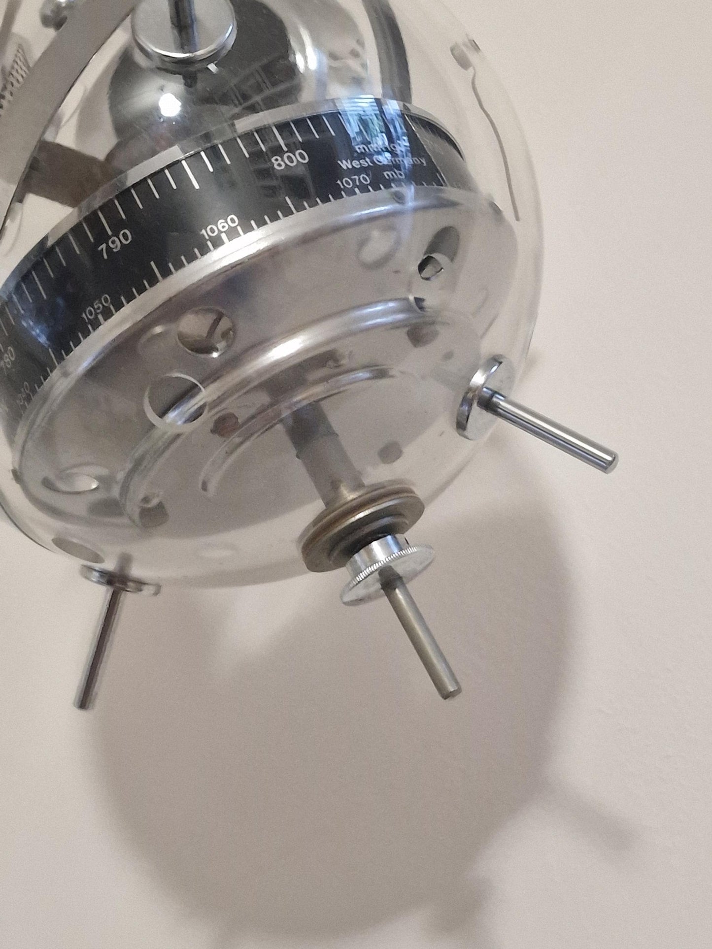 Weather station Space Age SPUTNIK  wall!! Mid Century German modernism 1950s design Barometer Thermometer Hygrometer design weatherstation