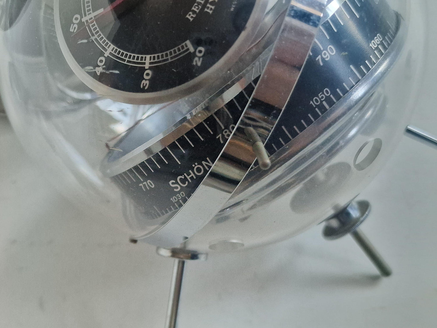 Weather station Space Age SPUTNIK  wall!! Mid Century German modernism 1950s design Barometer Thermometer Hygrometer design weatherstation