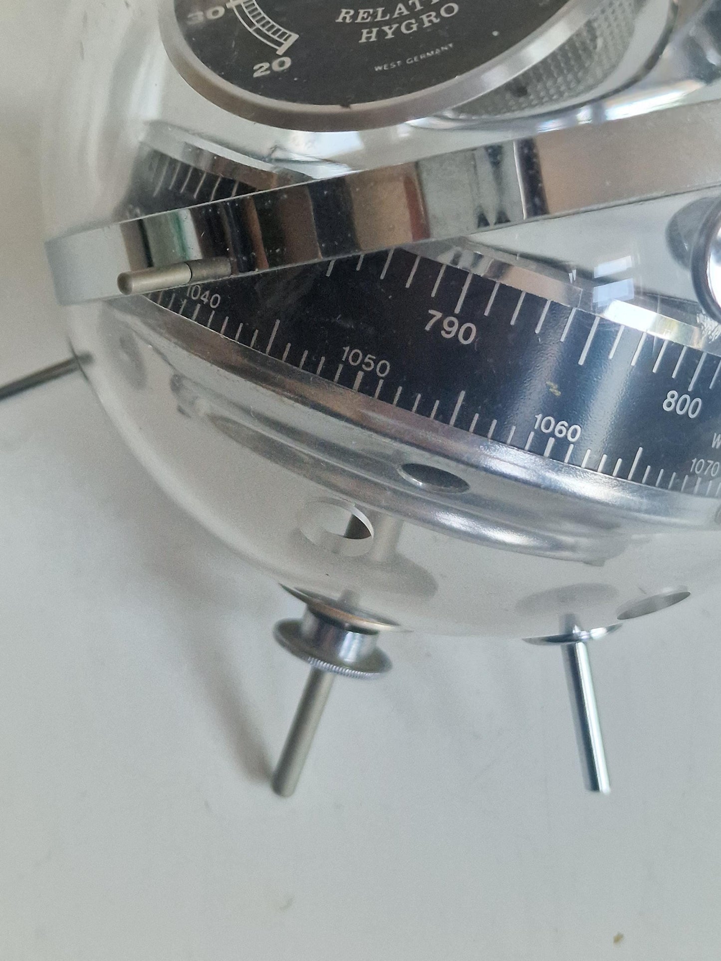 Weather station Space Age SPUTNIK  wall!! Mid Century German modernism 1950s design Barometer Thermometer Hygrometer design weatherstation