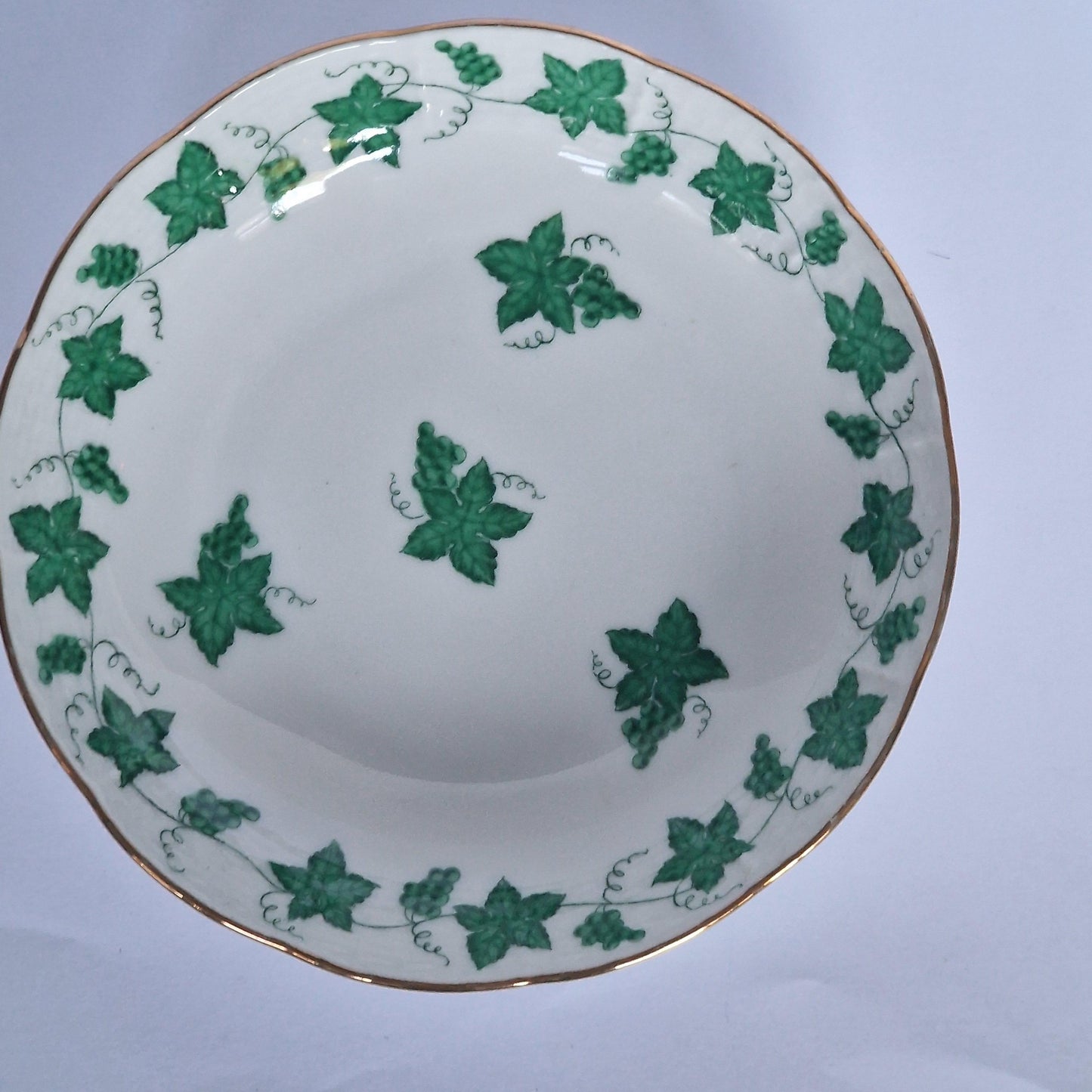Herend Hungary chocolat presentation dessert coffee dish plus cup saucer Apponyi green Floral Design