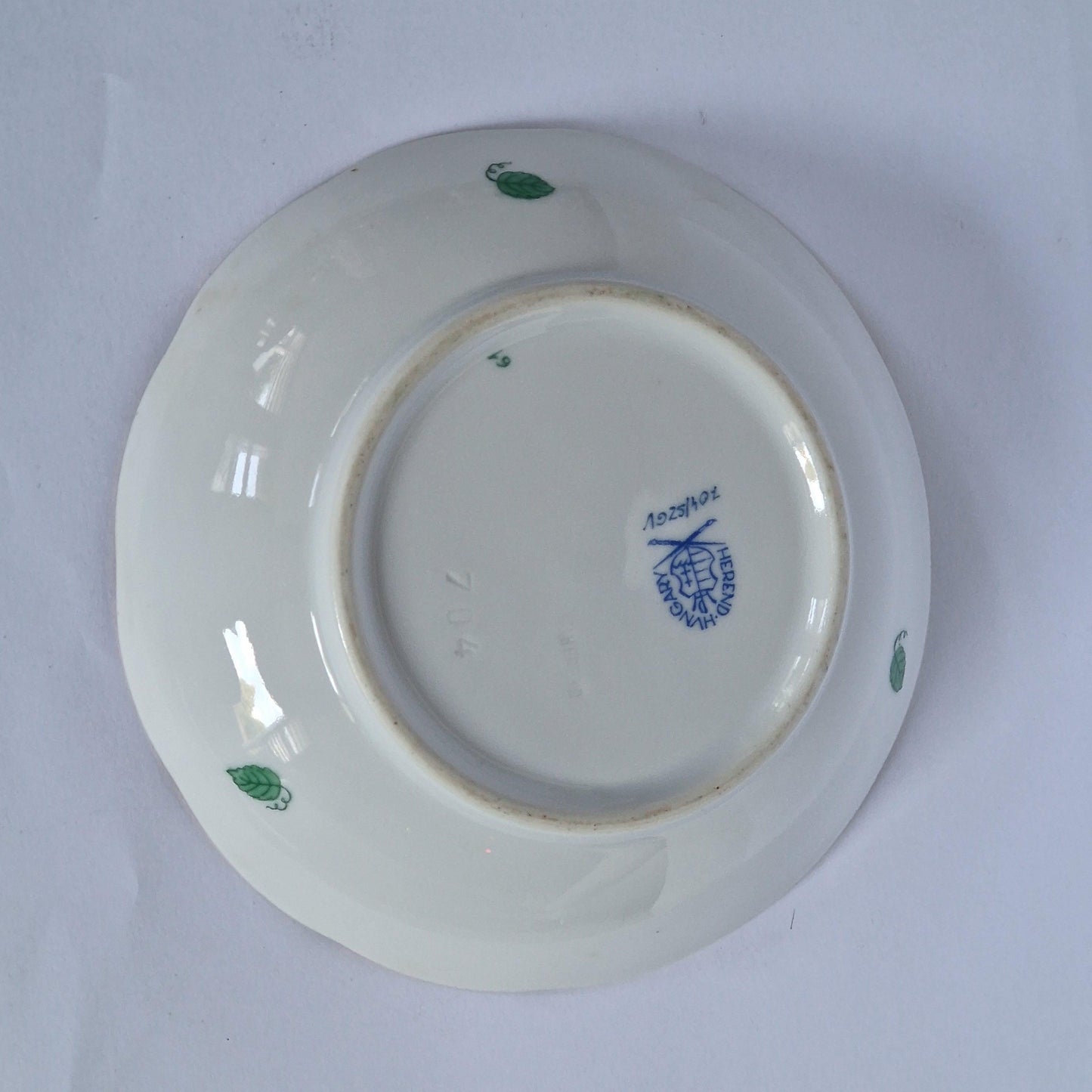 Herend Hungary chocolat presentation dessert coffee dish plus cup saucer Apponyi green Floral Design