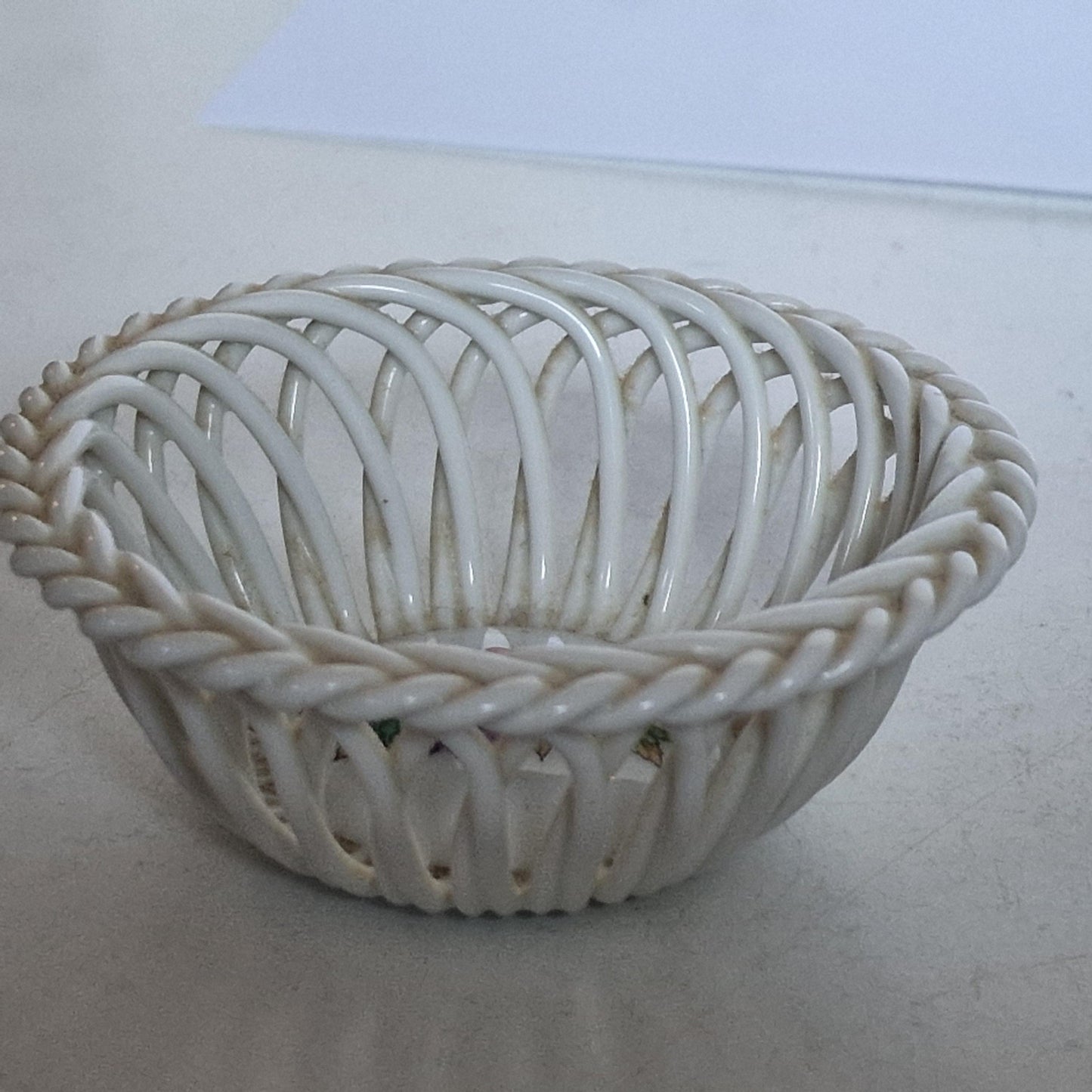Herend Hungary Openwork Basket