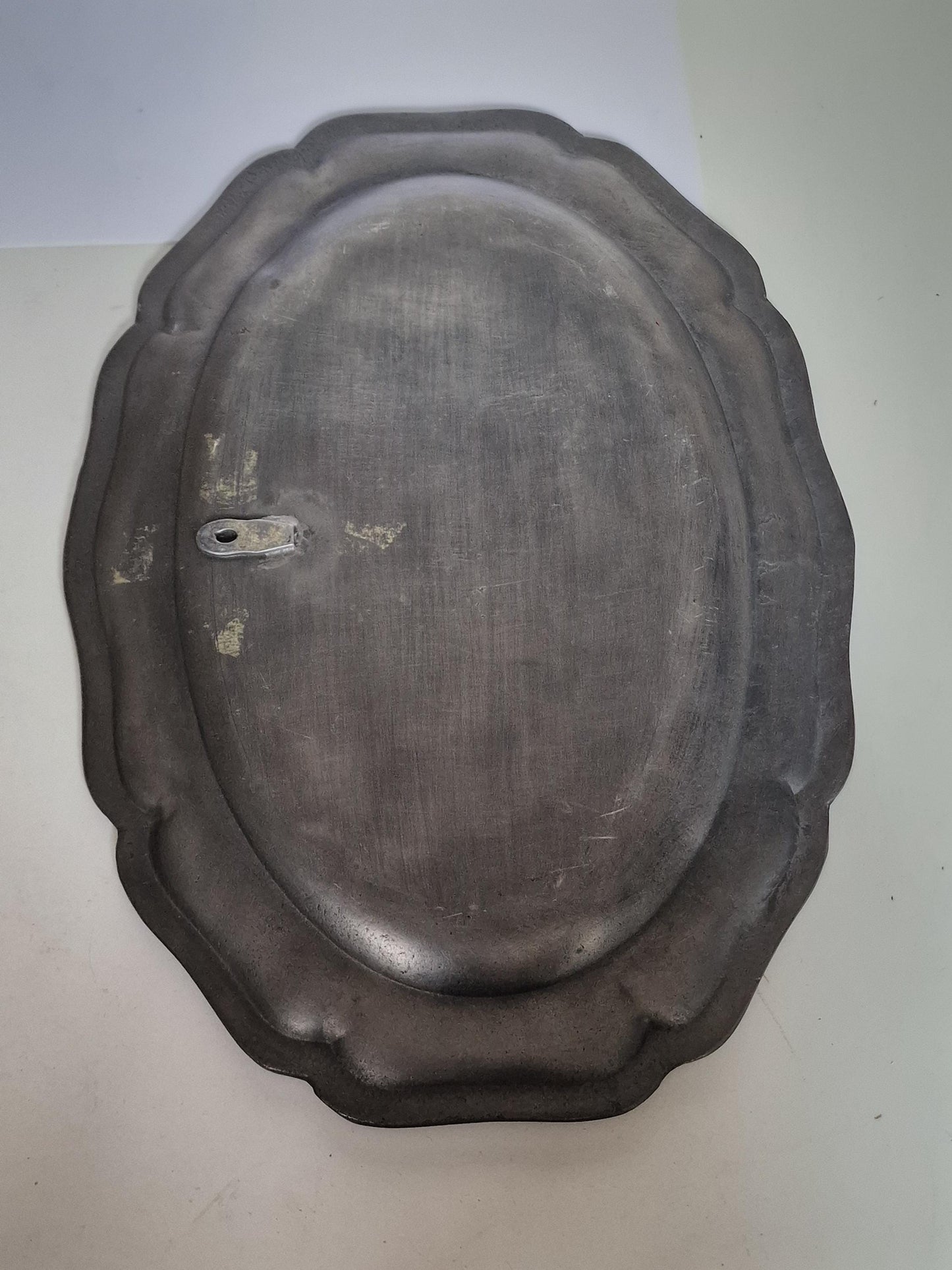 Art deco ensemble vase, jar, pewter and porcelain, dish and quaich