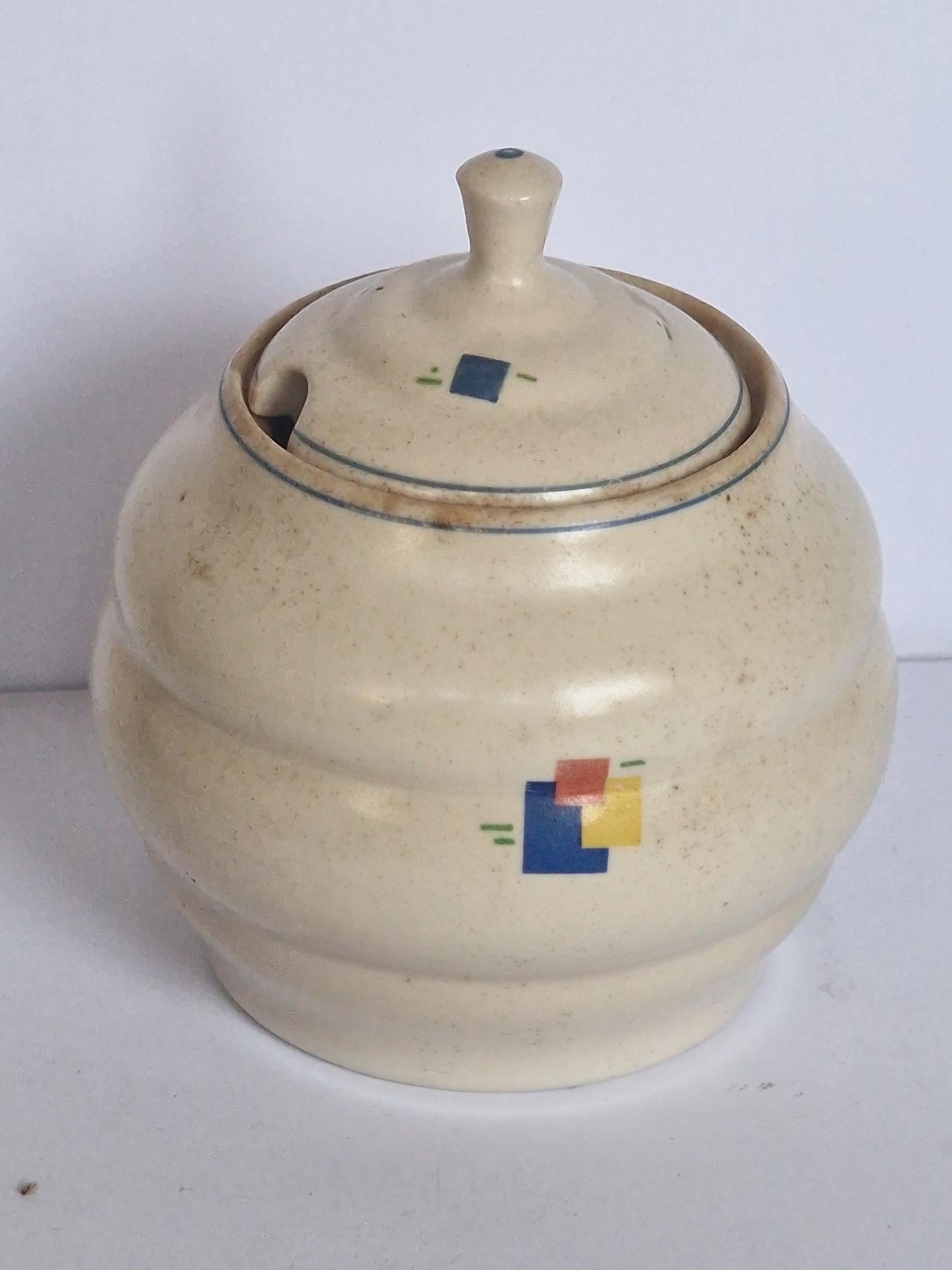 Dutch plateel mondriaan jar antique 1910s