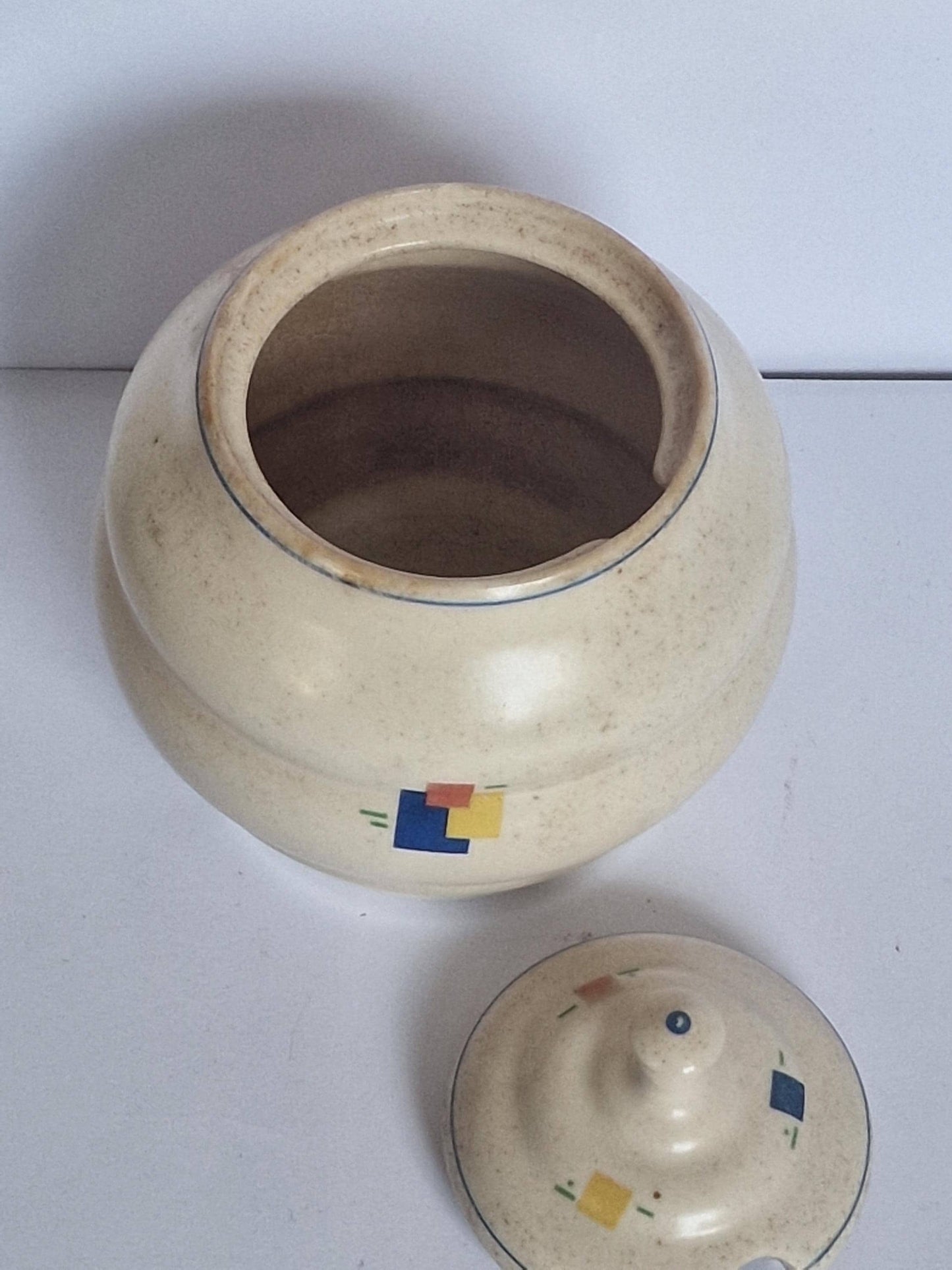Dutch plateel mondriaan jar antique 1910s