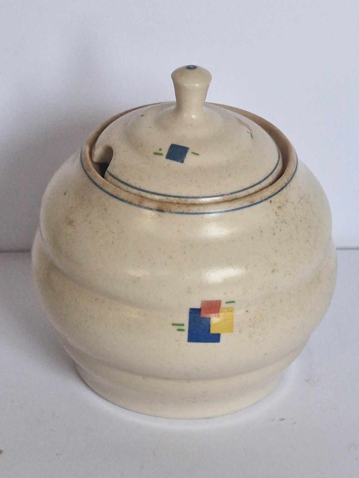 Dutch plateel mondriaan jar antique 1910s