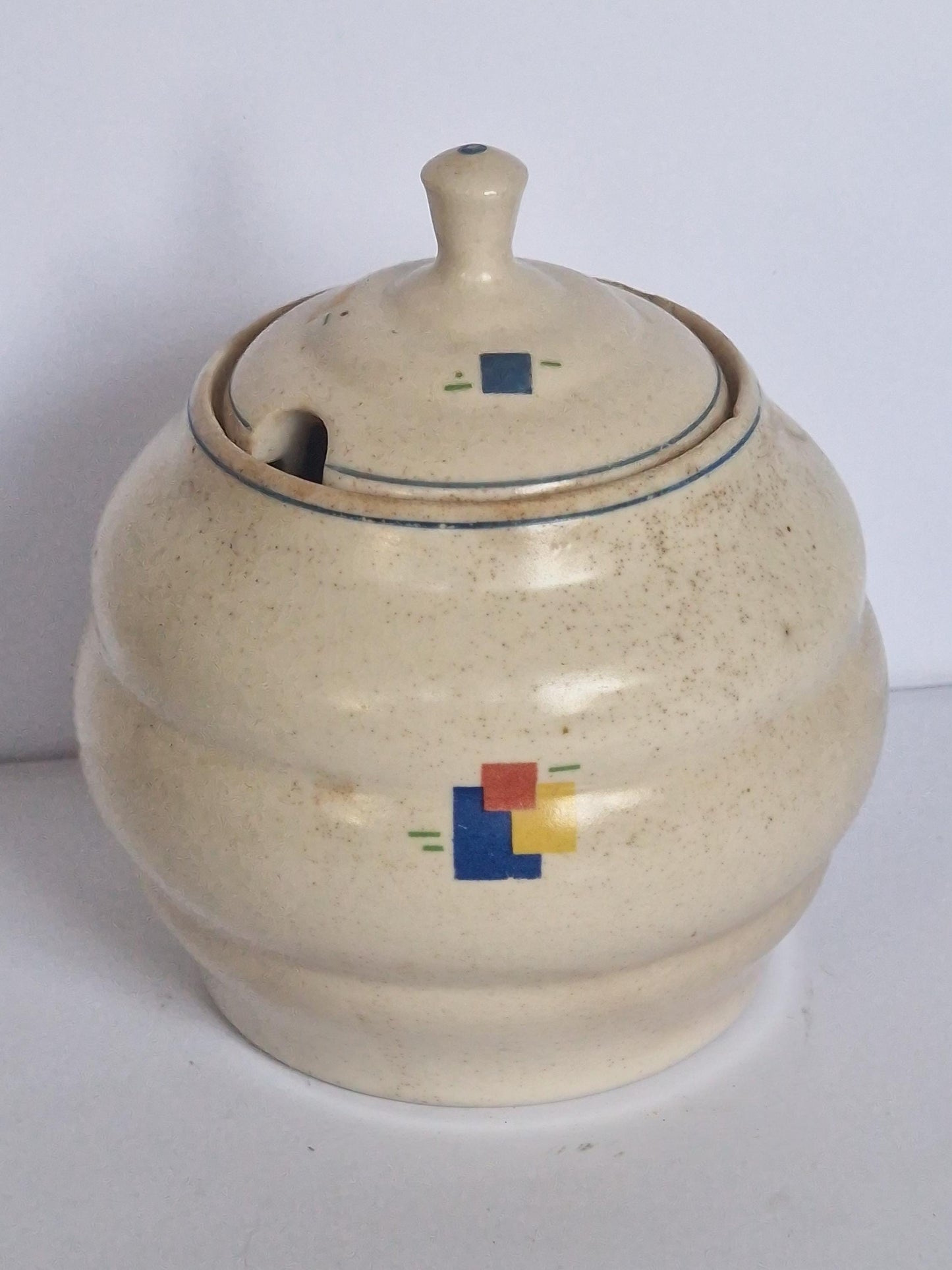 Dutch plateel mondriaan jar antique 1910s