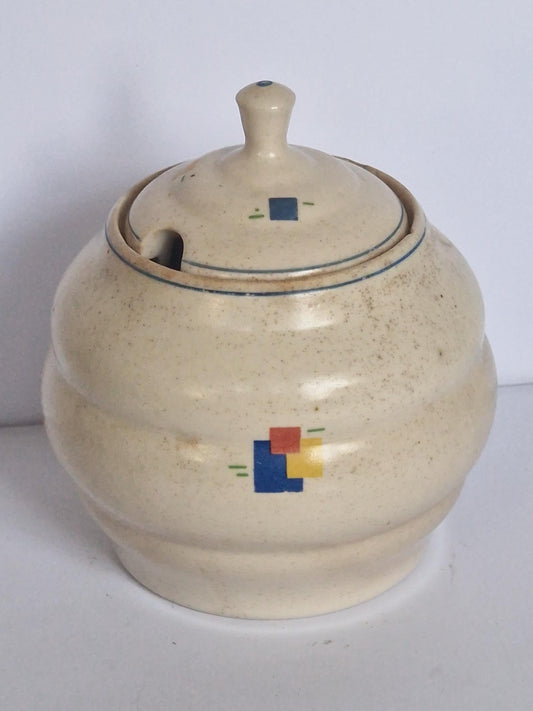 Dutch plateel mondriaan jar antique 1910s
