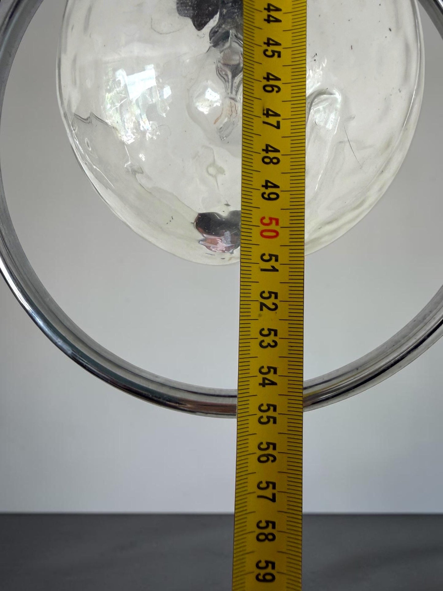 Mazzega Toni Zuccheri Murano Glass Pendant Light, Mid-Century Modern Globe Lamp