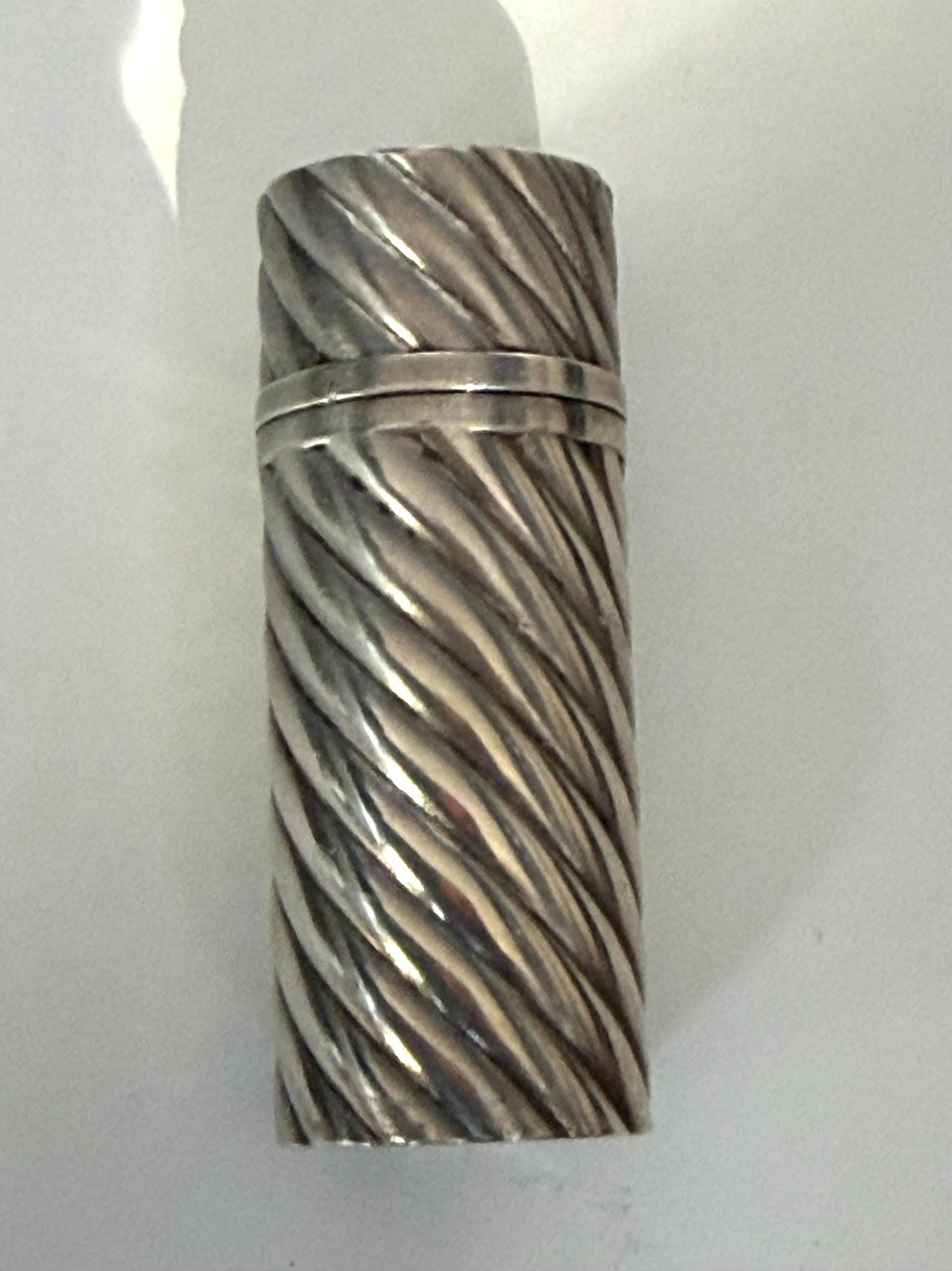 Art Deco Lanvin Paris Perfume Flask by Christofle Silver Plated France c.1930