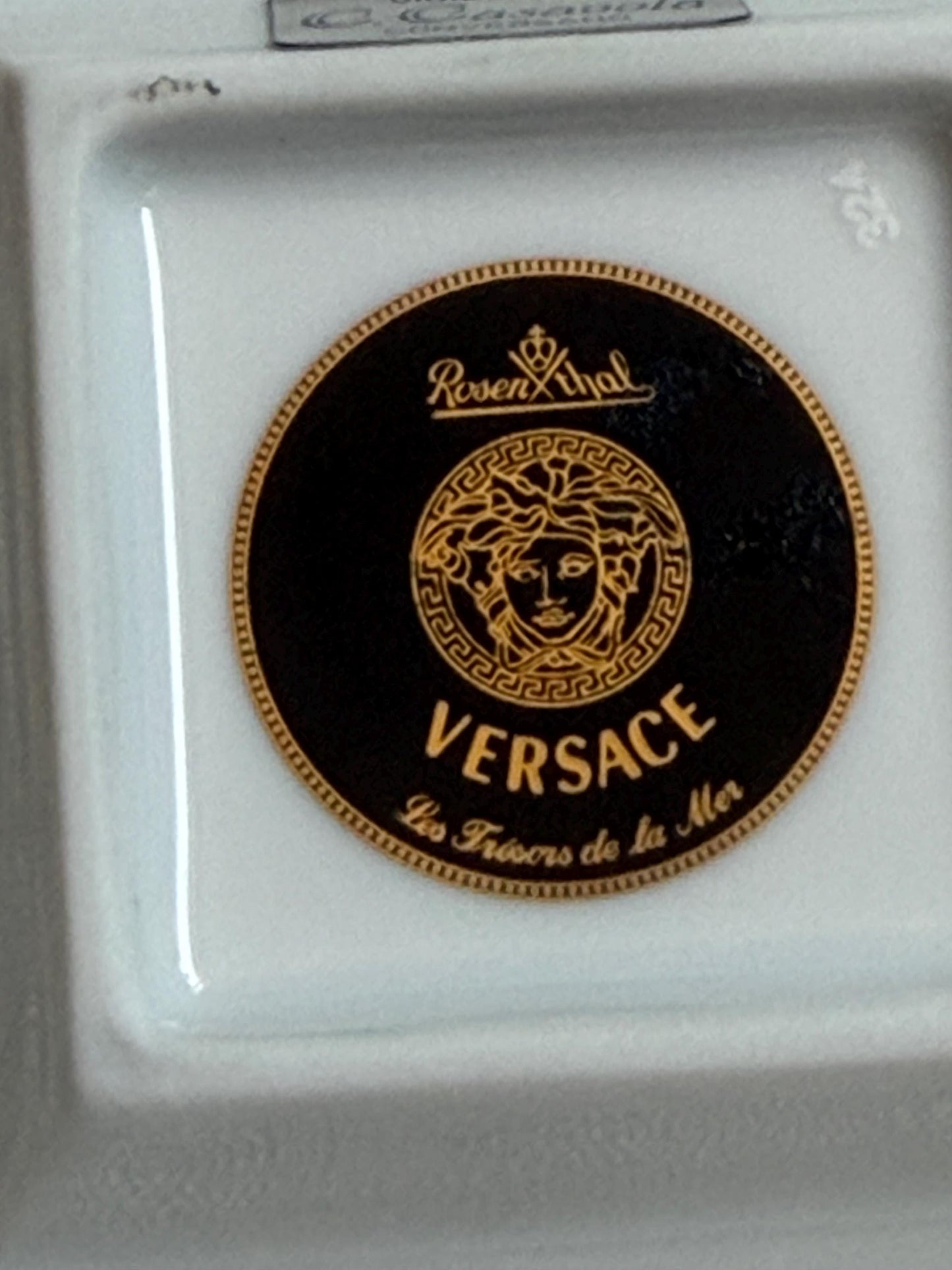 Versace x Rosenthal, Original Rosenthal for Versace porcelain tray from the iconic “Les Trésors de la Mer” collection