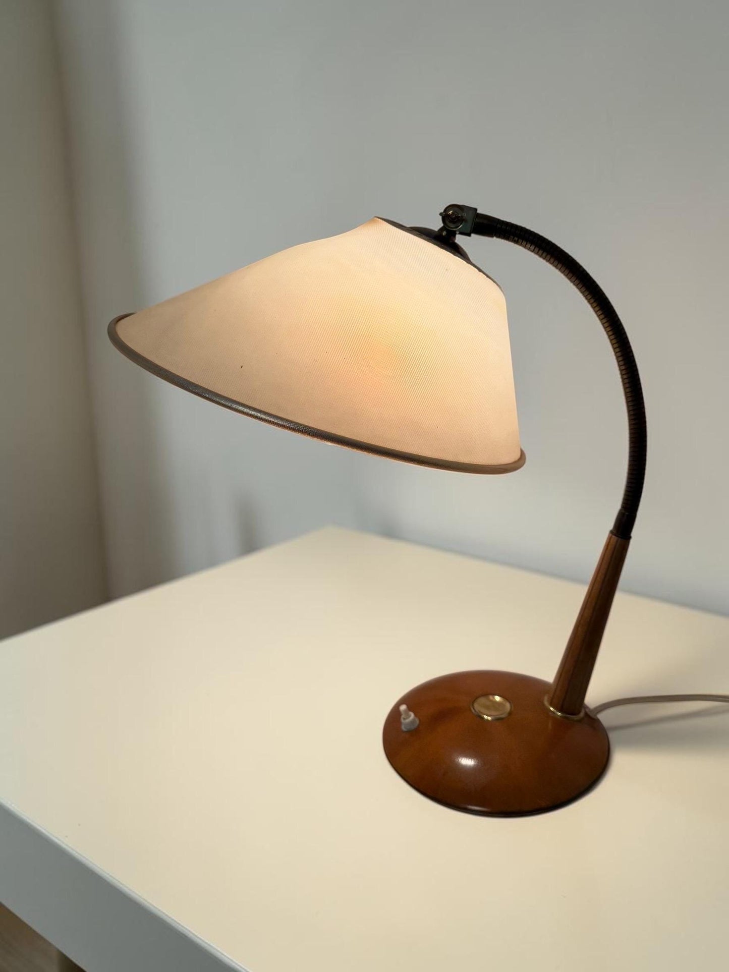TEMDE Swiss Vintage 50s TableLamp, Mid-Century table desk Light luxury designer lamp