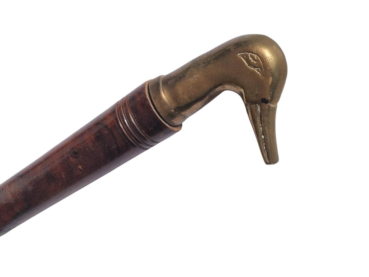 Vintage firm Brass Duck Head Shoe Horn, luxury cottage countryhome