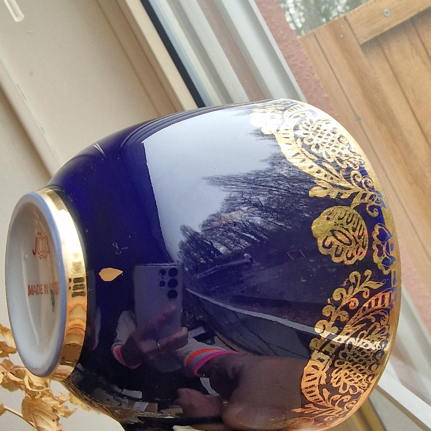 Lomonosov service tea coffee 6 person art deco / midcentury porcelain cobalt kobalt gold, tsar collection