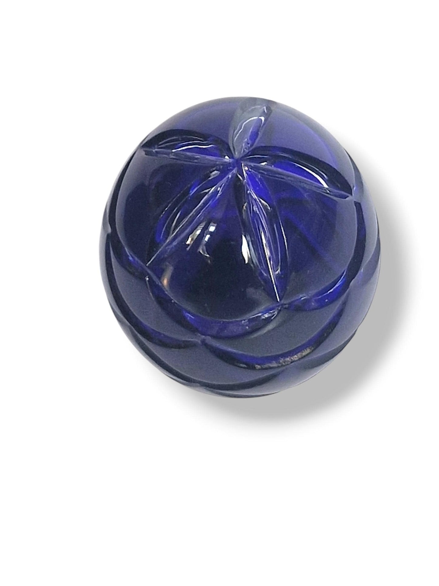 Signed Faberge Imperial boxed Crystal Egg, Limited Edition, sapphire blue