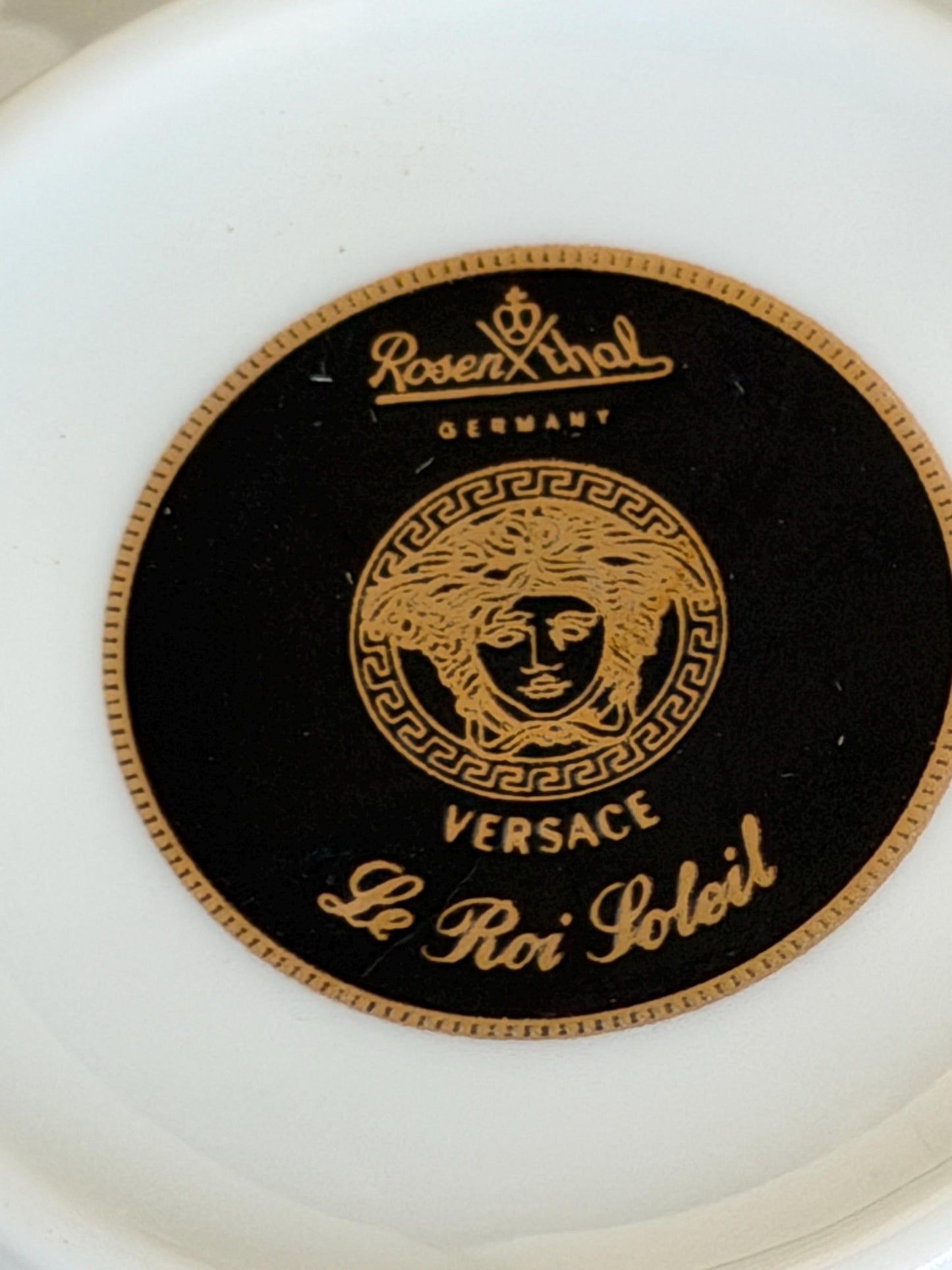 Rosenthal porcelain x versace,   breakfast service for 2, (3 sets available) le roi du soleil tableware