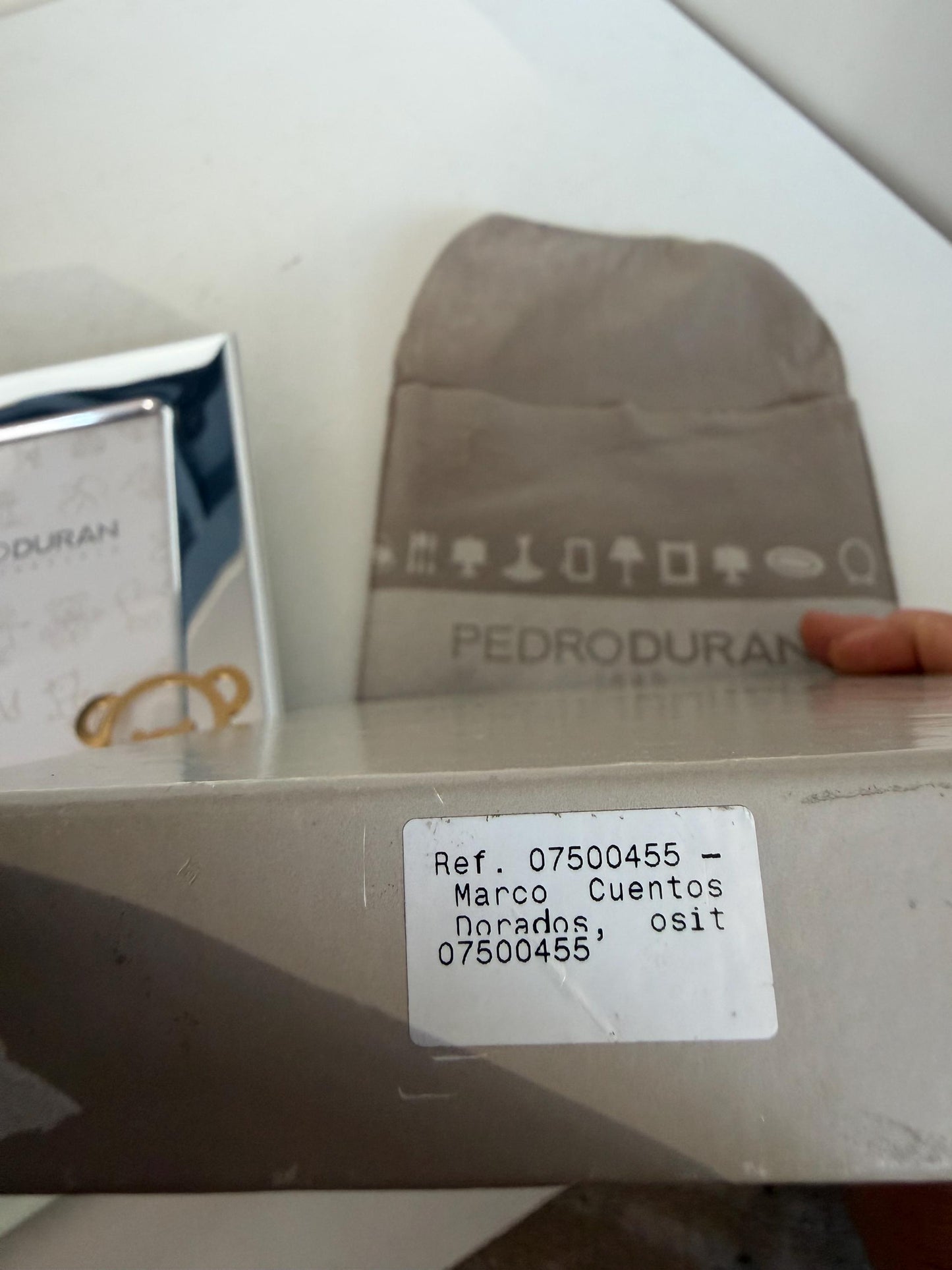Pedro Duran silver and gold vintage spanish baby photoframe, boxed newborn shower christening gift luxury exlusives. Bear