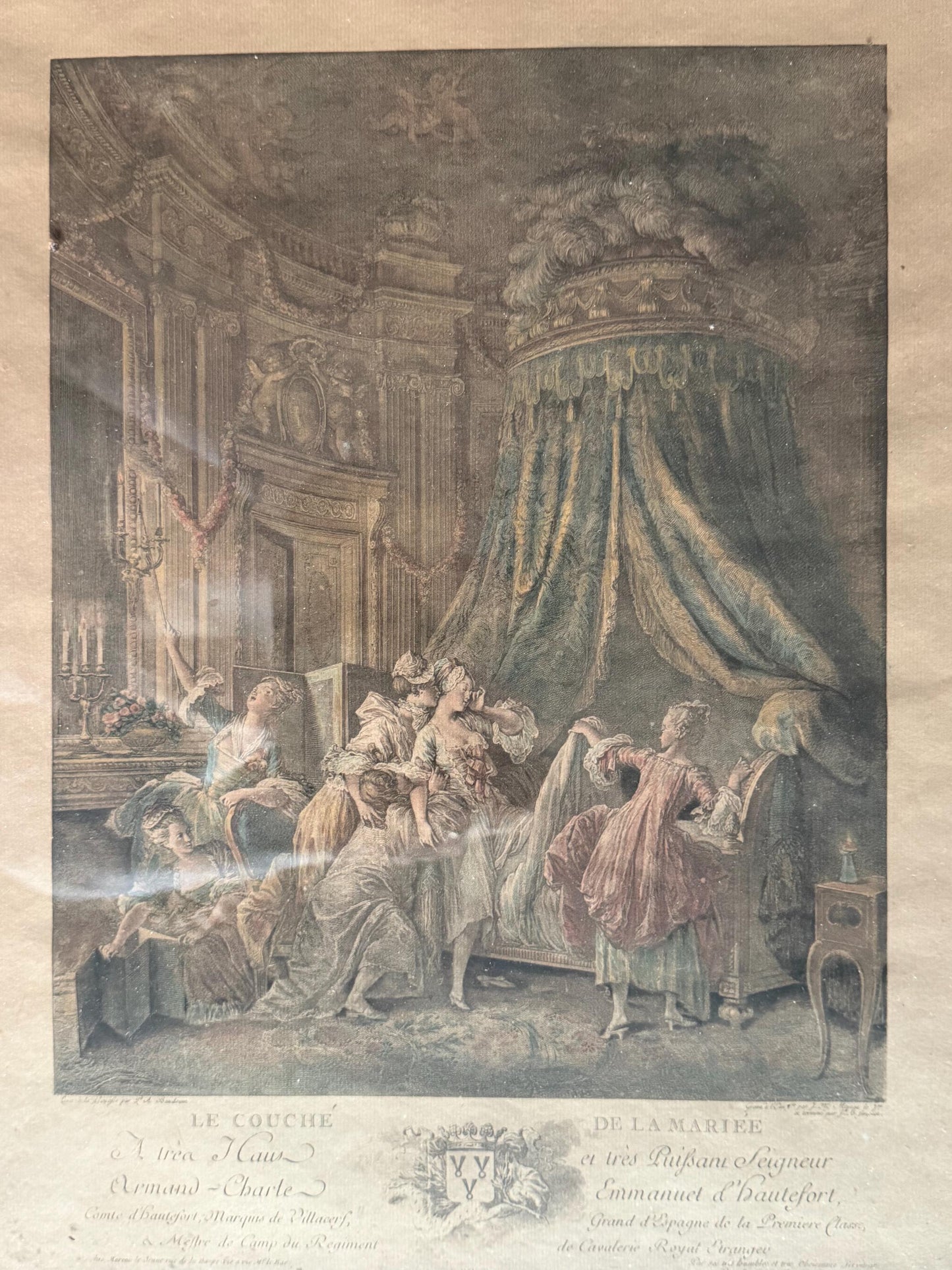 Pair of 18th Century French Rococo Engravings by Nicolas de Launay after Pierre-Antoine Baudouin, painting from ausema dutch art gallery